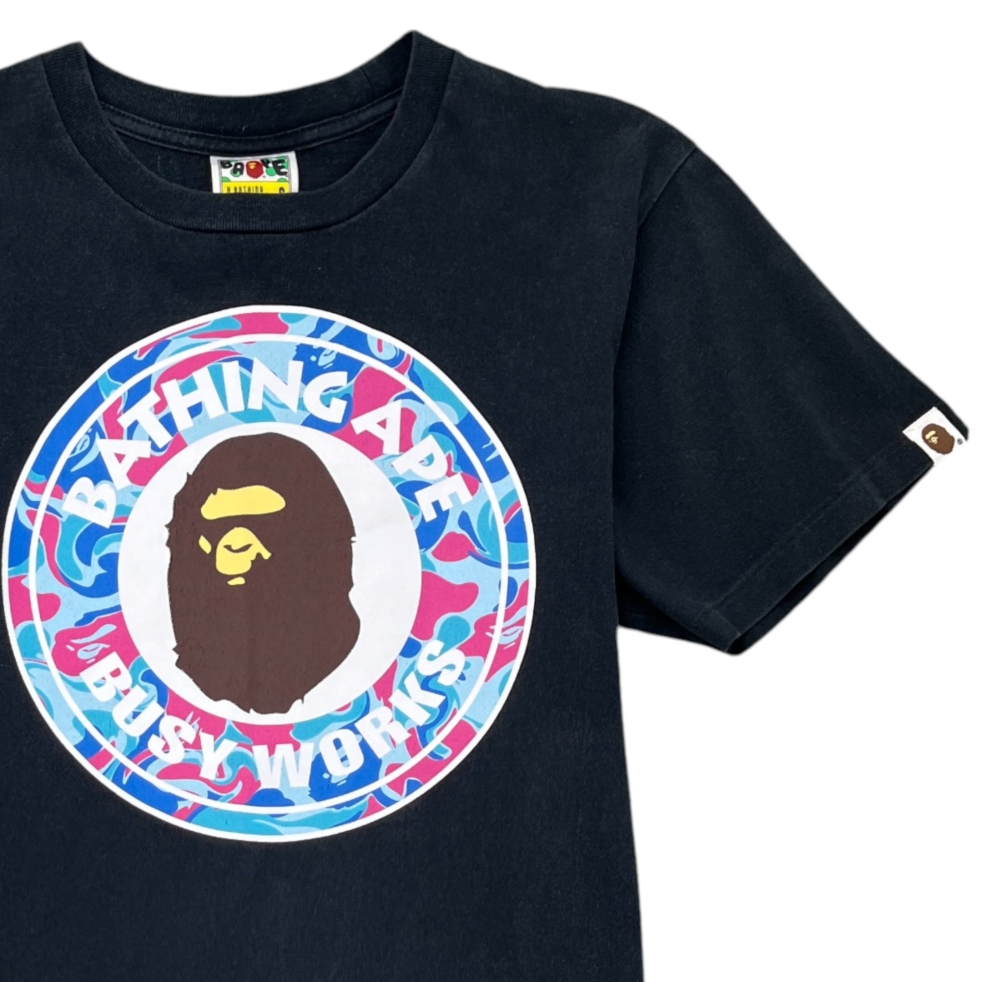 Men's Busy Works T-Shirt Black Size S