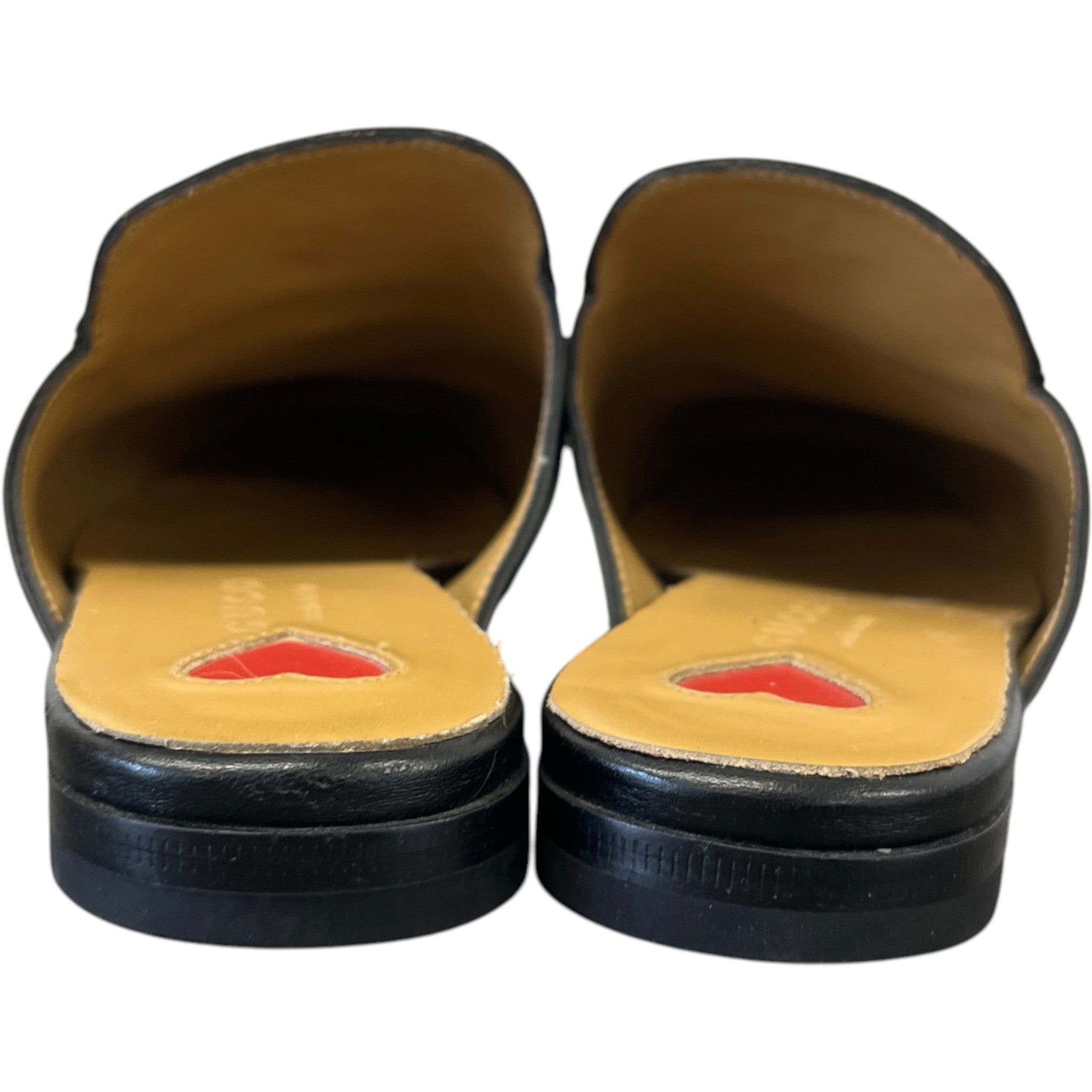 Women's Star And Bee Embroidered Princetown Mules Black Size EU 39 / UK 6