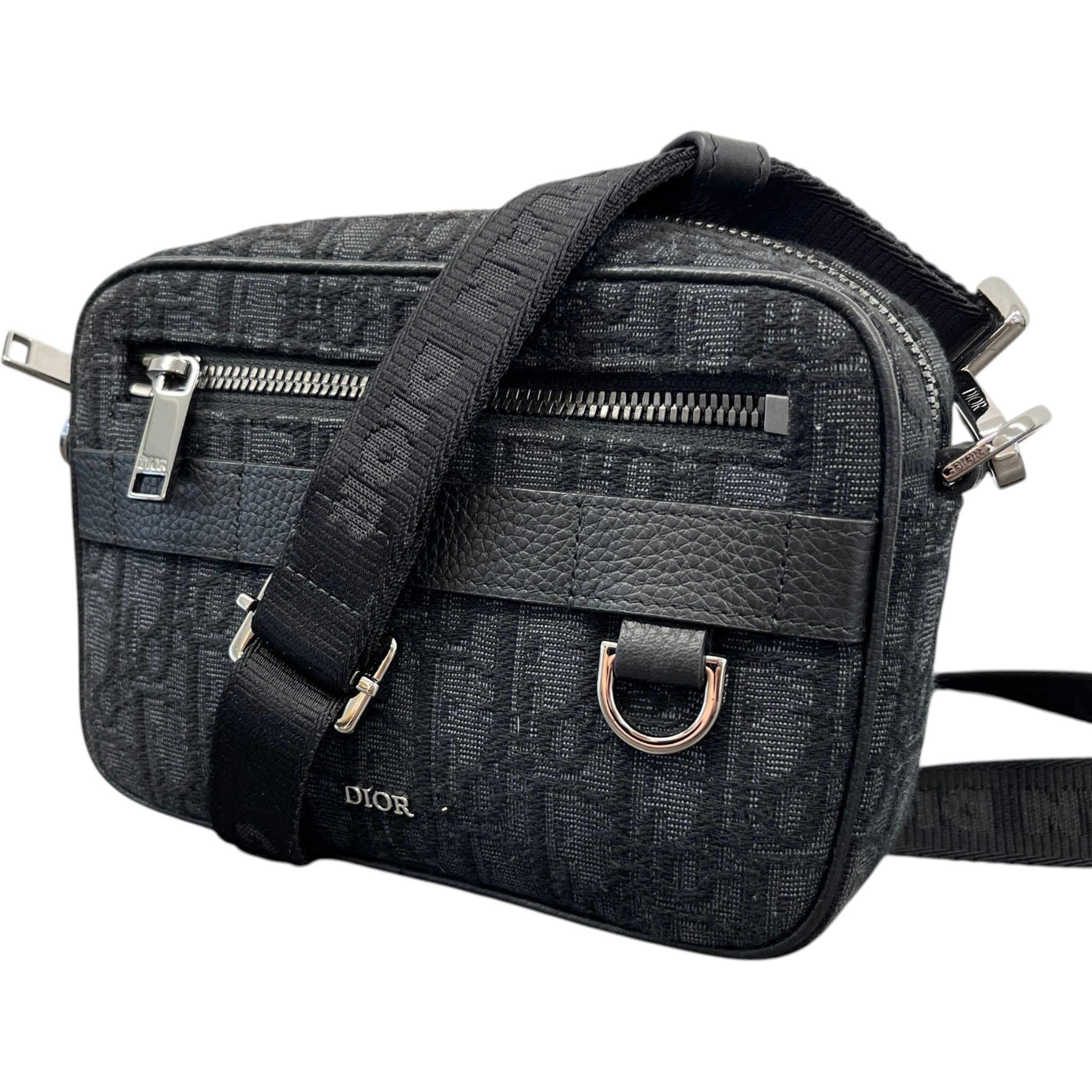Men's Mini Safari Messenger Bag Black