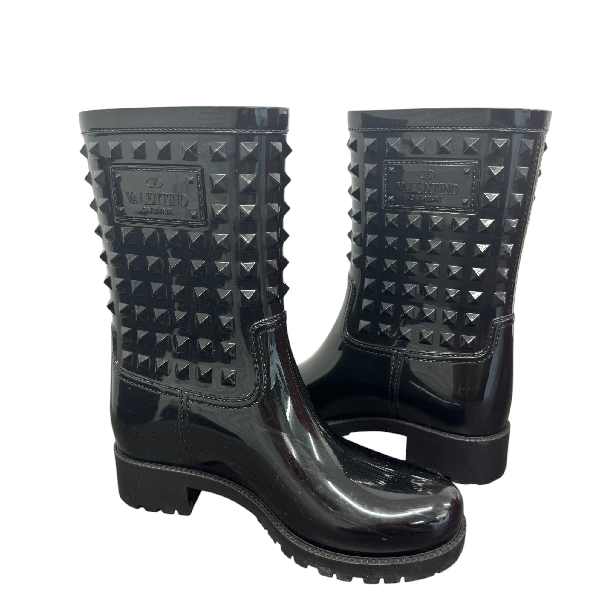 Women's Rockstud Wellies Black Size EU 36 / UK 3