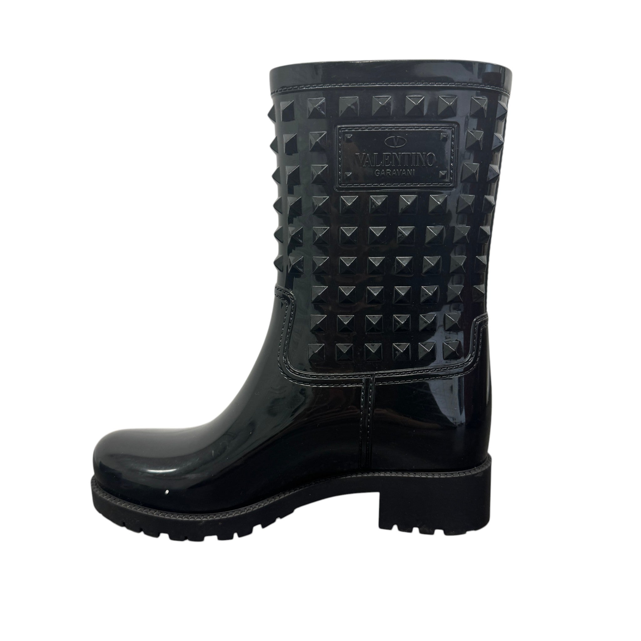 Women's Rockstud Wellies Black Size EU 36 / UK 3