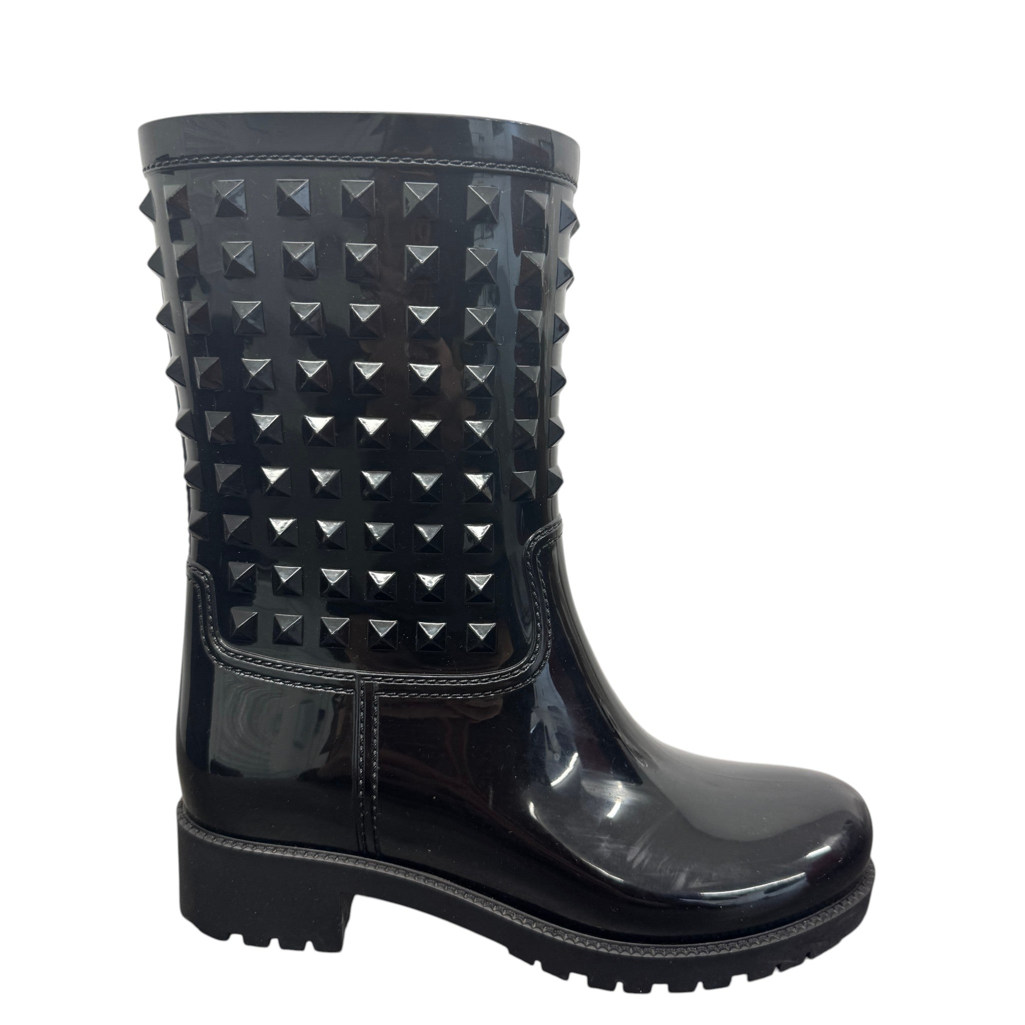 Women's Rockstud Wellies Black Size EU 36 / UK 3