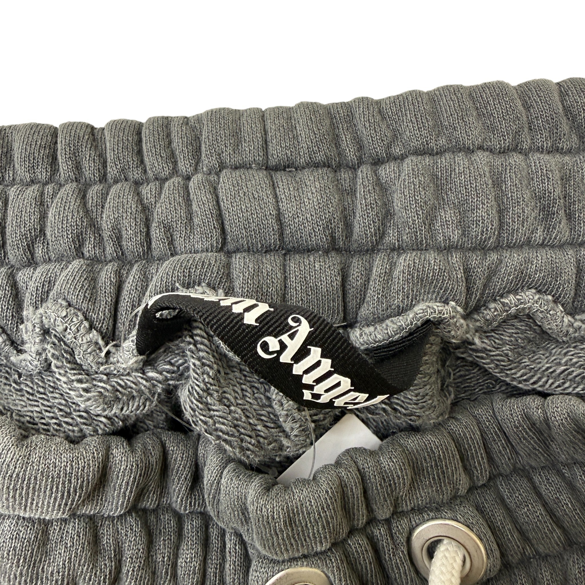 Men's Curved Logo Joggers Grey Size XL