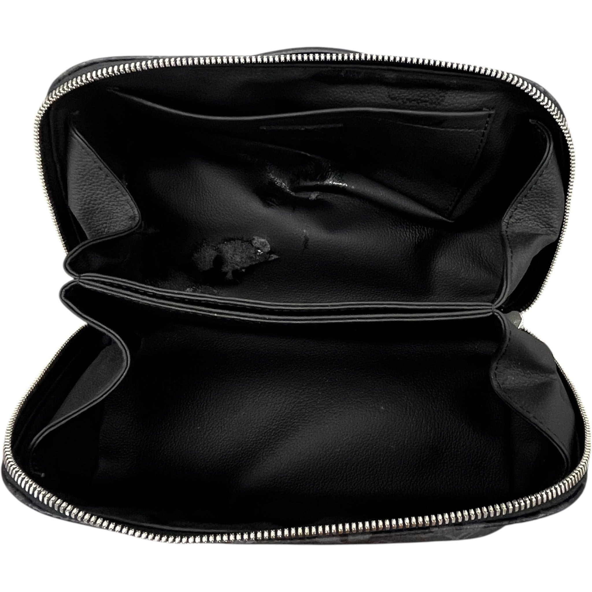 Men's M11508 Monogram Eclipse Toiletry Bag Black