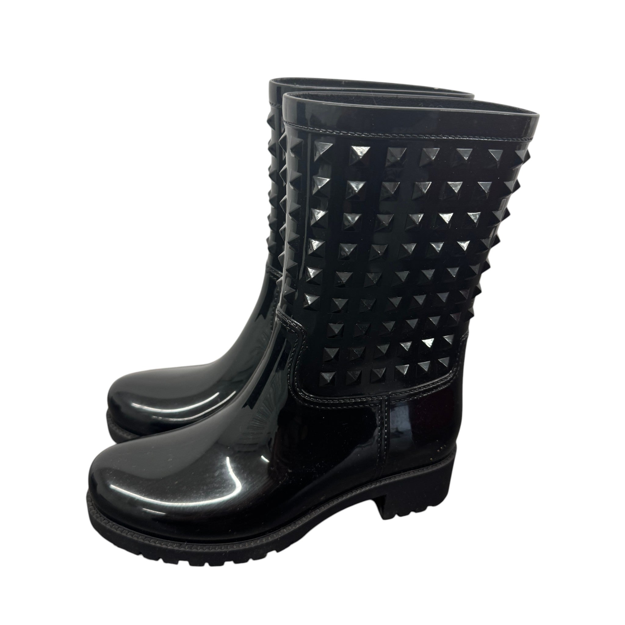 Women's Rockstud Wellies Black Size EU 36 / UK 3