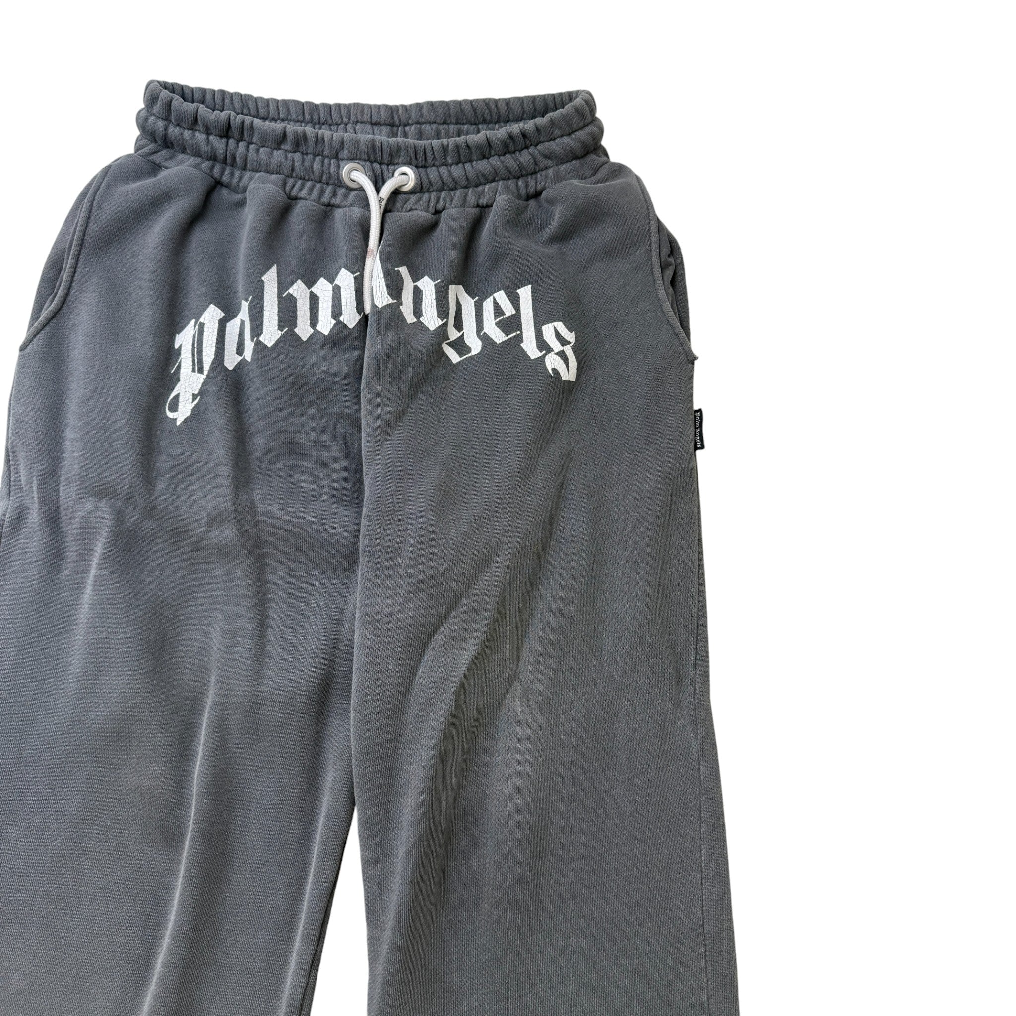 Men's Curved Logo Joggers Grey Size XL