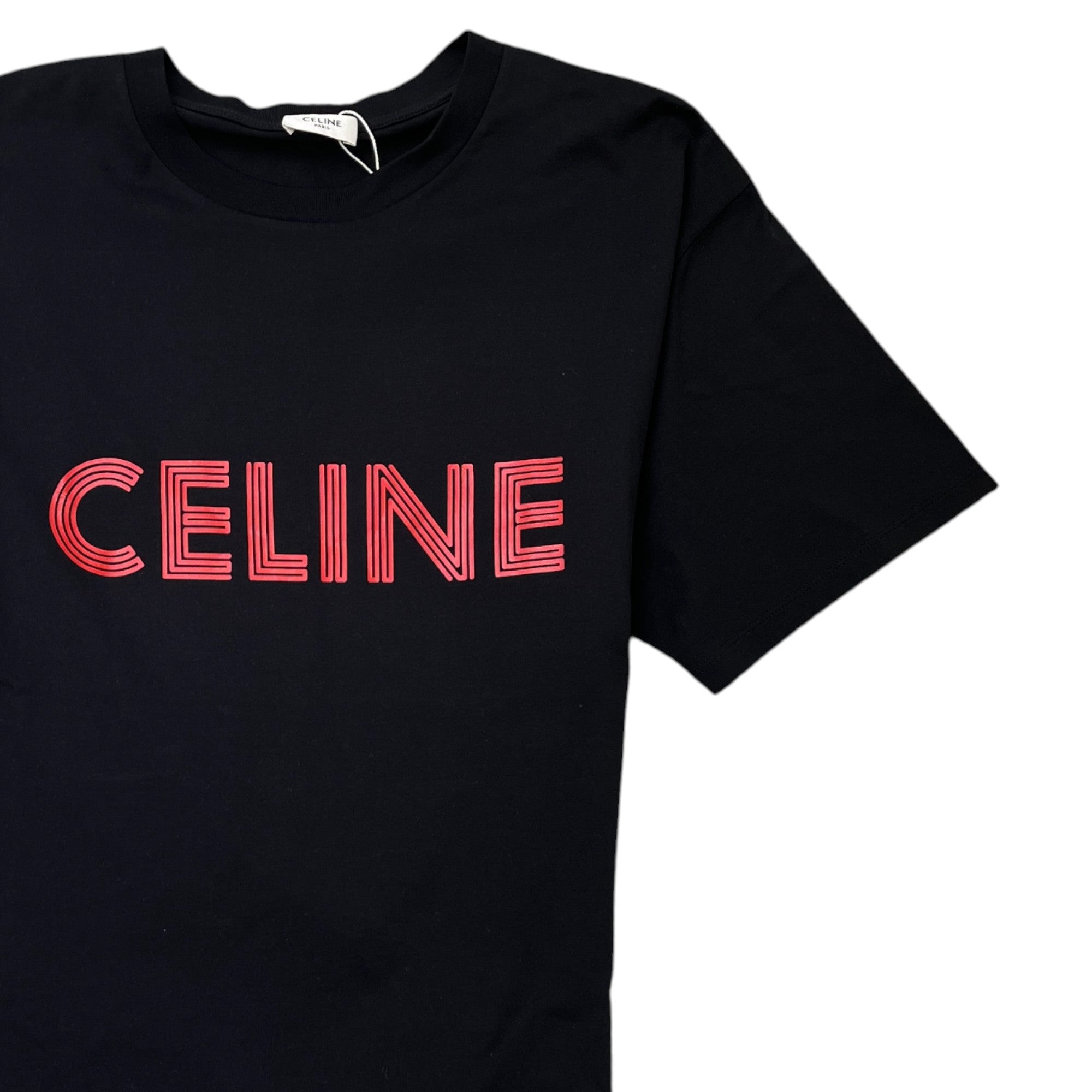 Men's Logo Print T-Shirt Black Size S