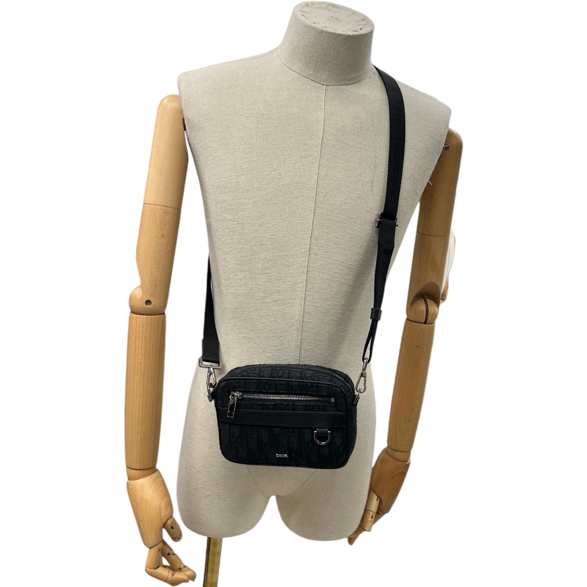 Men's Mini Safari Messenger Bag Black