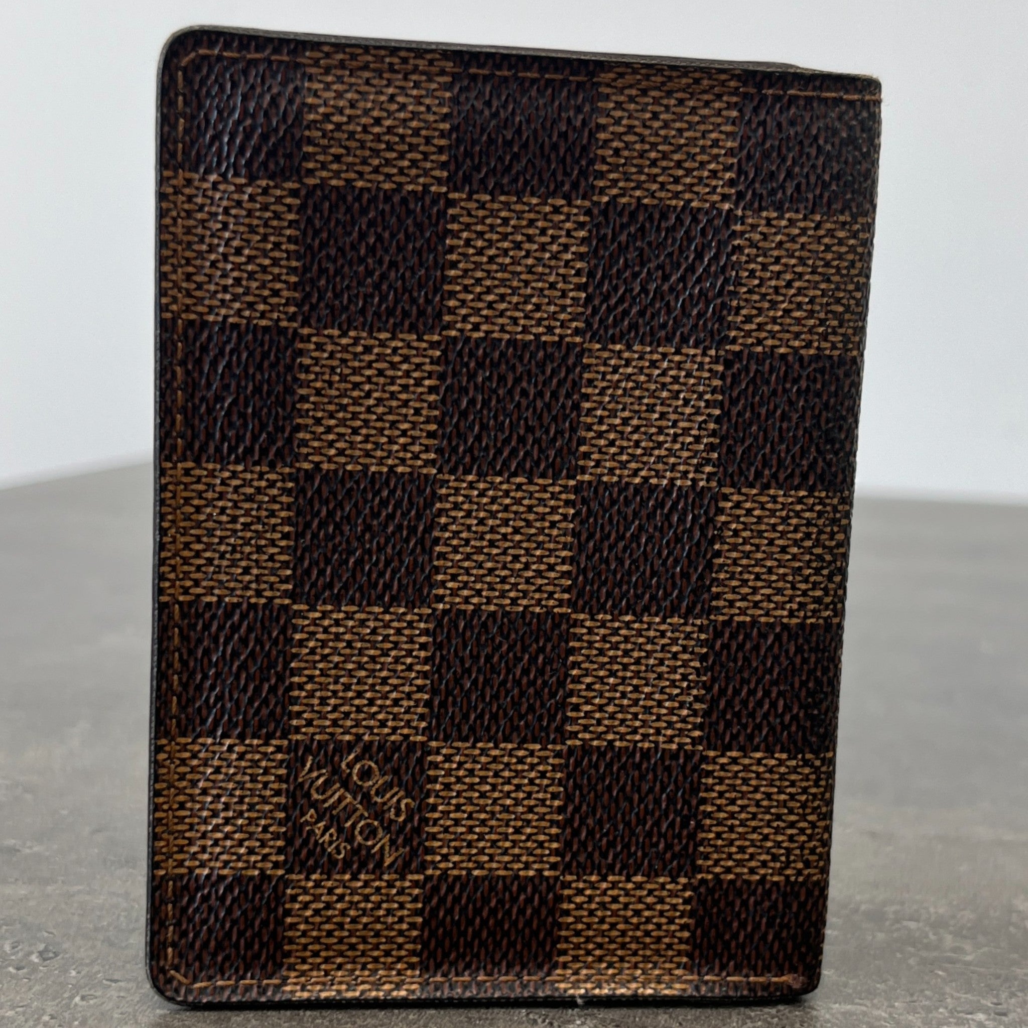 Men's Damier Ebene Case Card Holder Brown