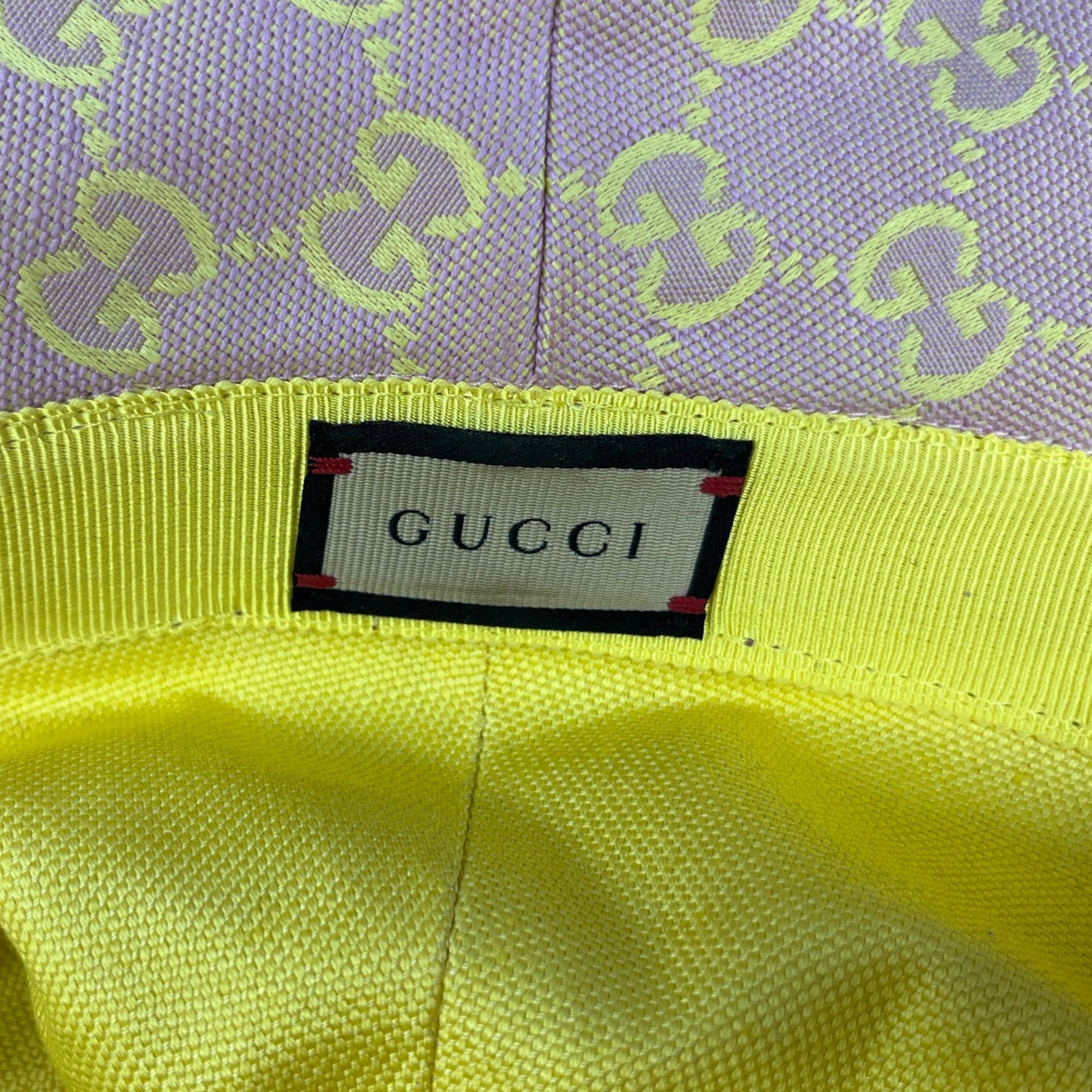 Women's Gg Canvas Bucket Hat Purple Size L