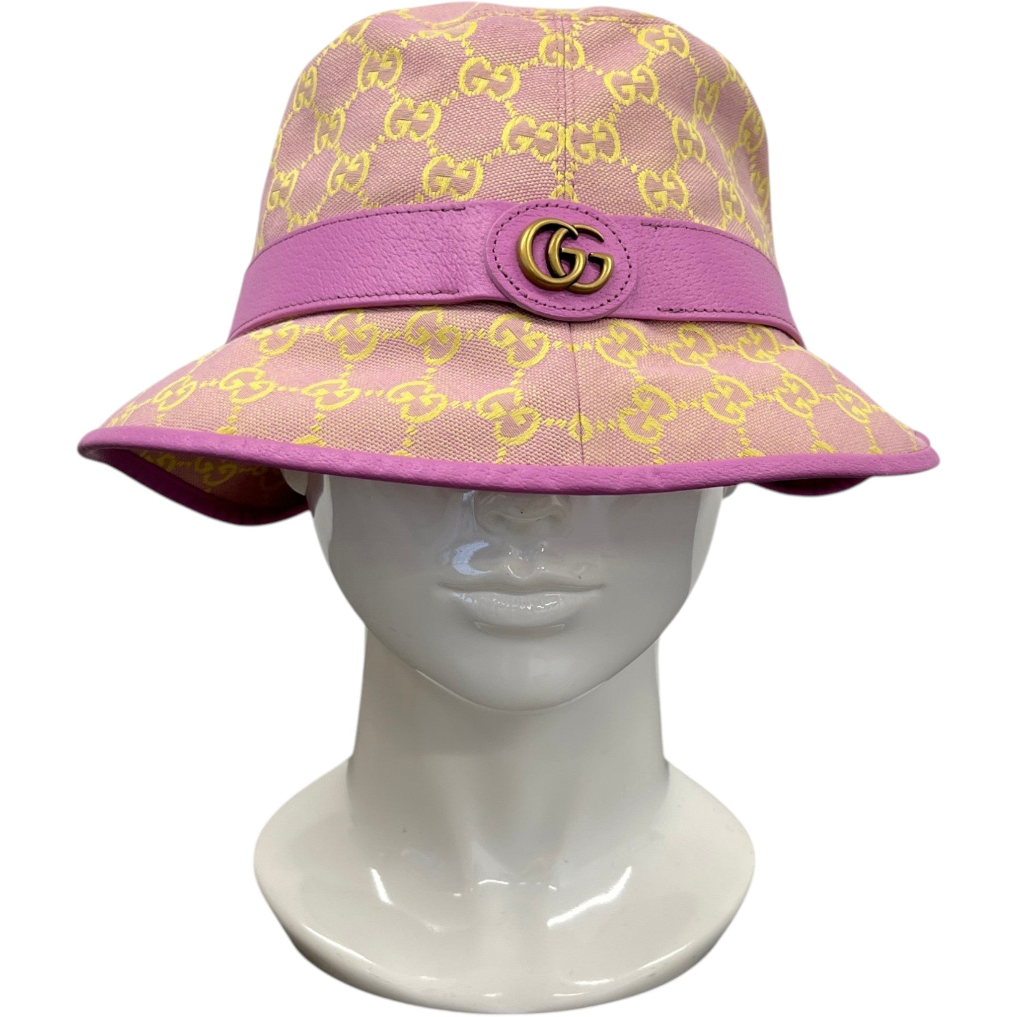 Women's Gg Canvas Bucket Hat Purple Size L