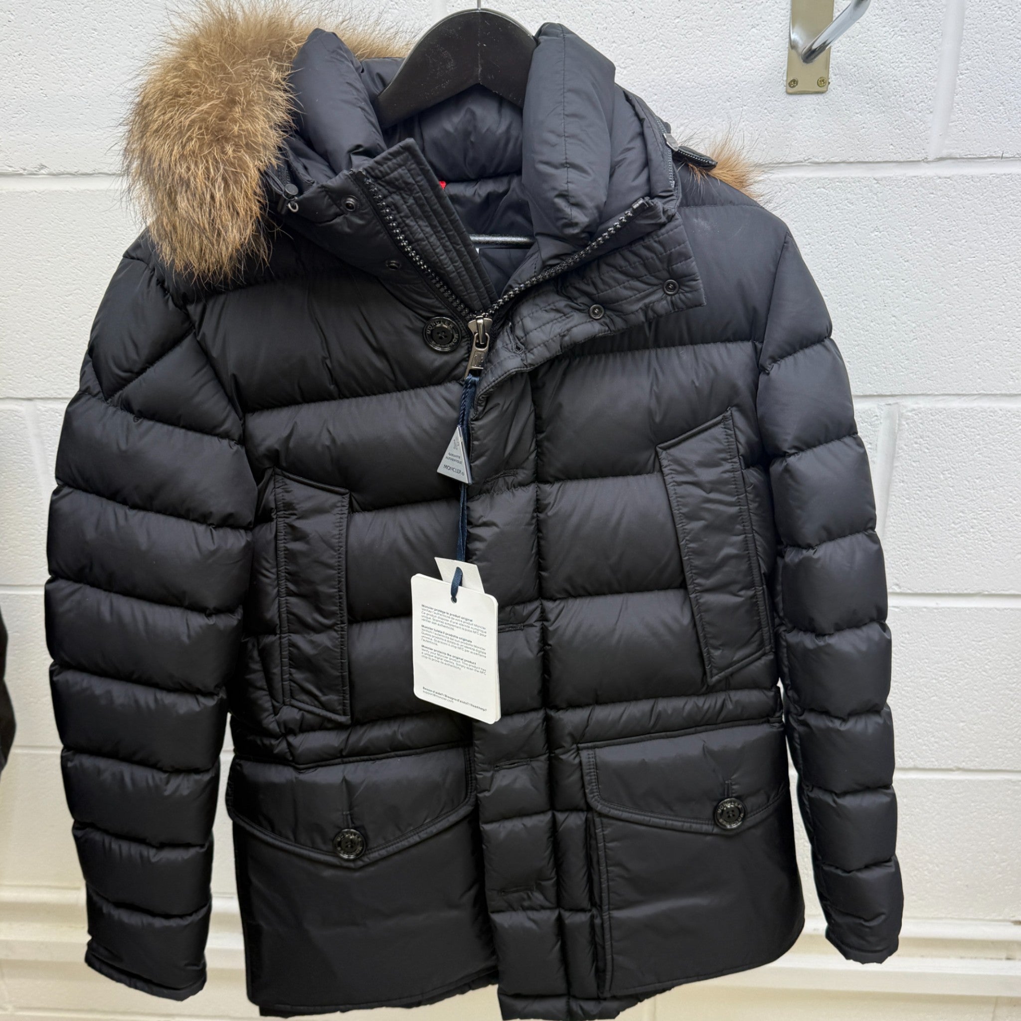 Men's Cluny Down Jacket Black Size 1 / S