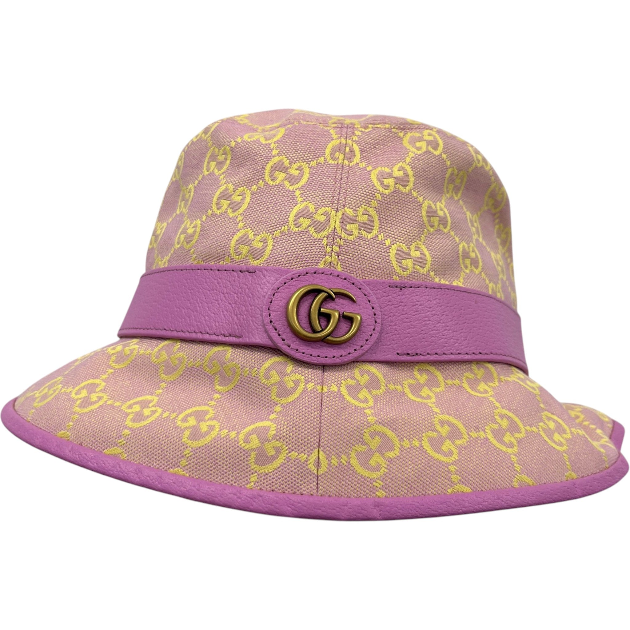 Women's Gg Canvas Bucket Hat Purple Size L