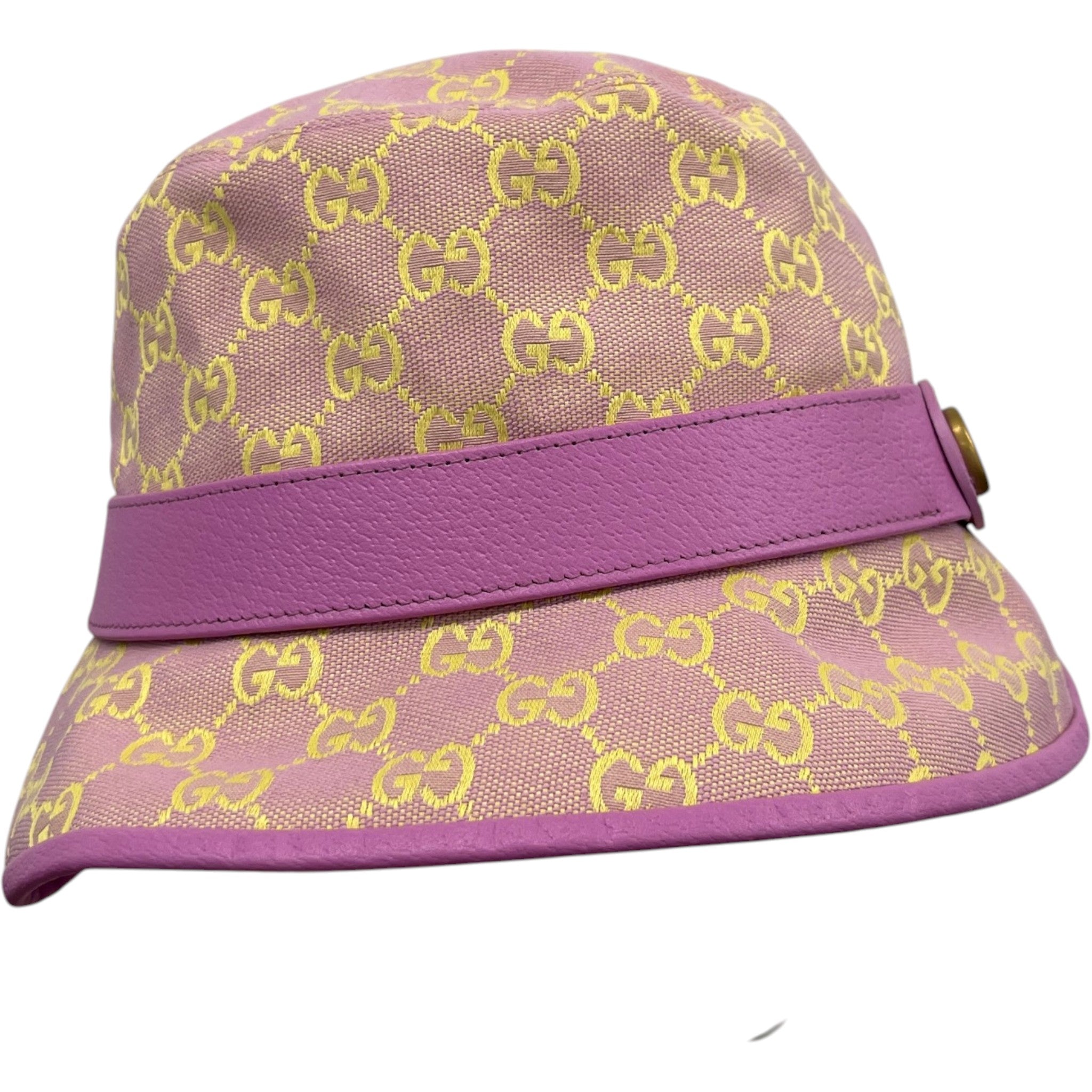 Women's Gg Canvas Bucket Hat Purple Size L