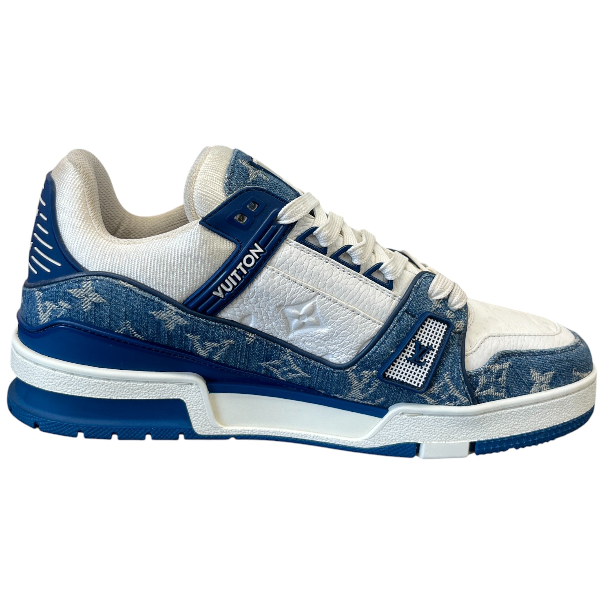 Men's Lv Trainer Low Trainers Blue Size EU 41 / UK 7