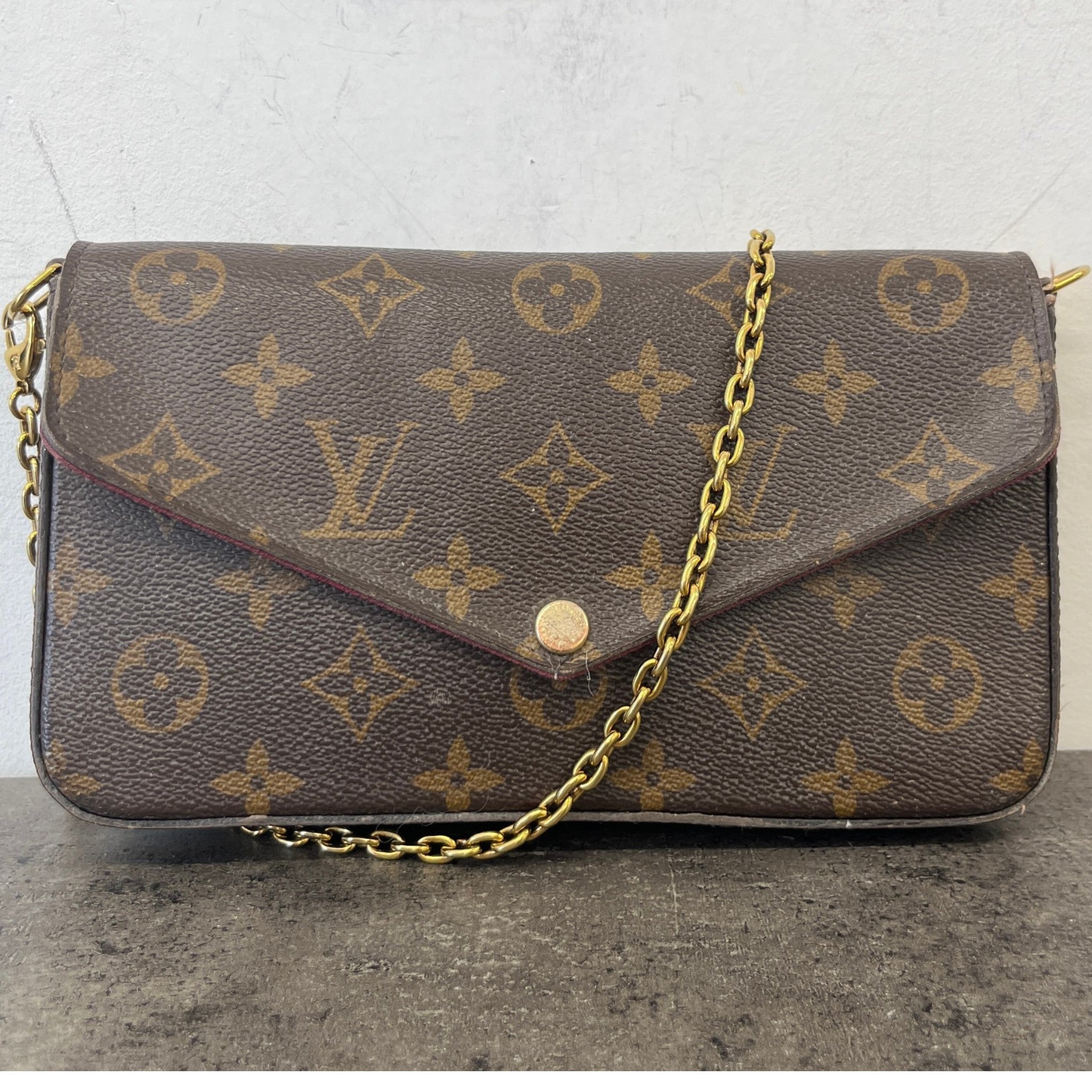 Women's Monogram Félicie Pochette Bag Brown