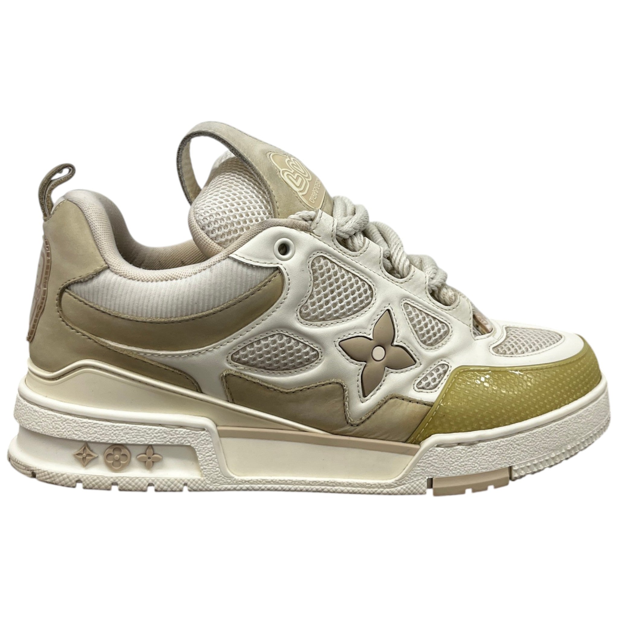 Men's Lv Skate Low Trainers Beige Size EU 41 / UK 7