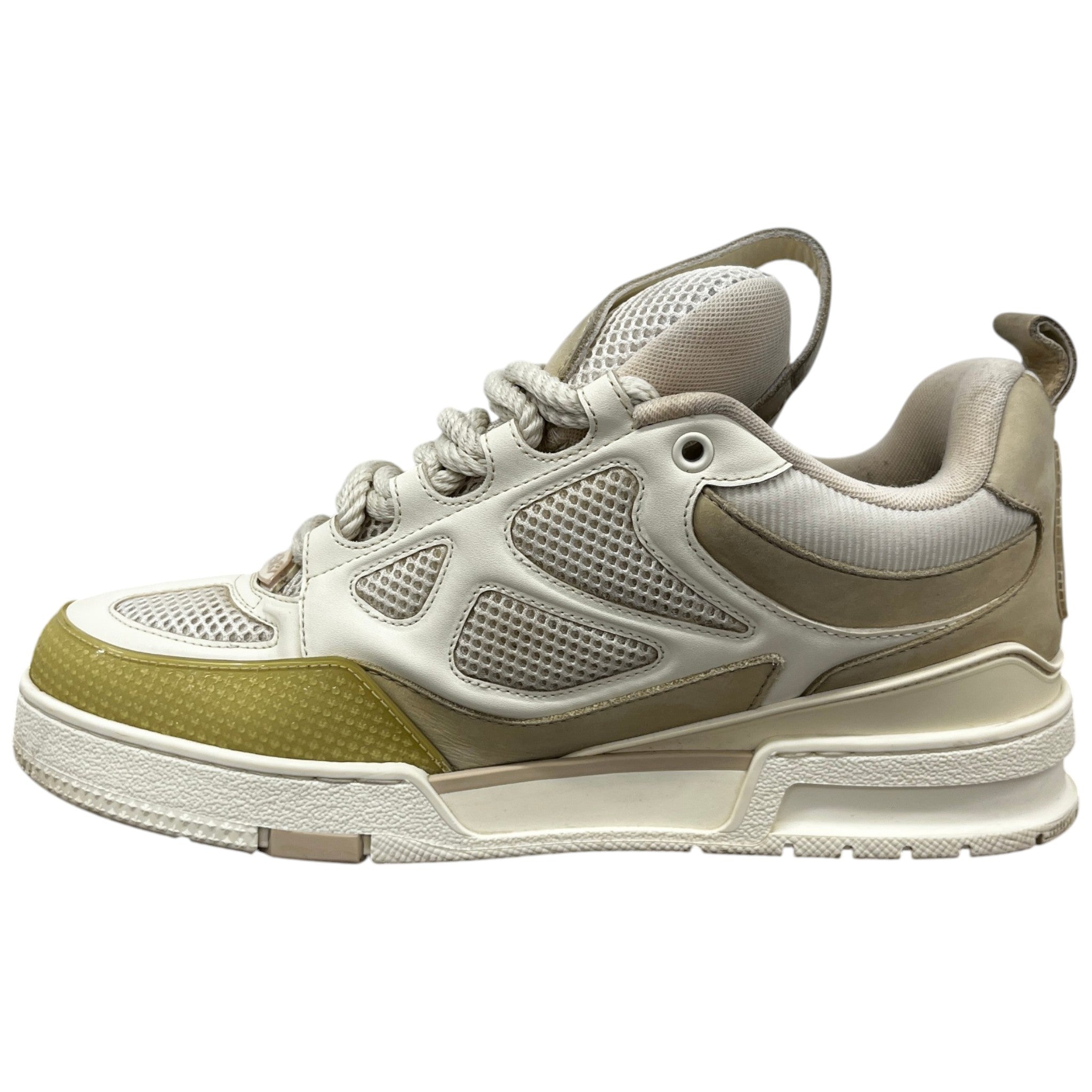 Men's Lv Skate Low Trainers Beige Size EU 41 / UK 7