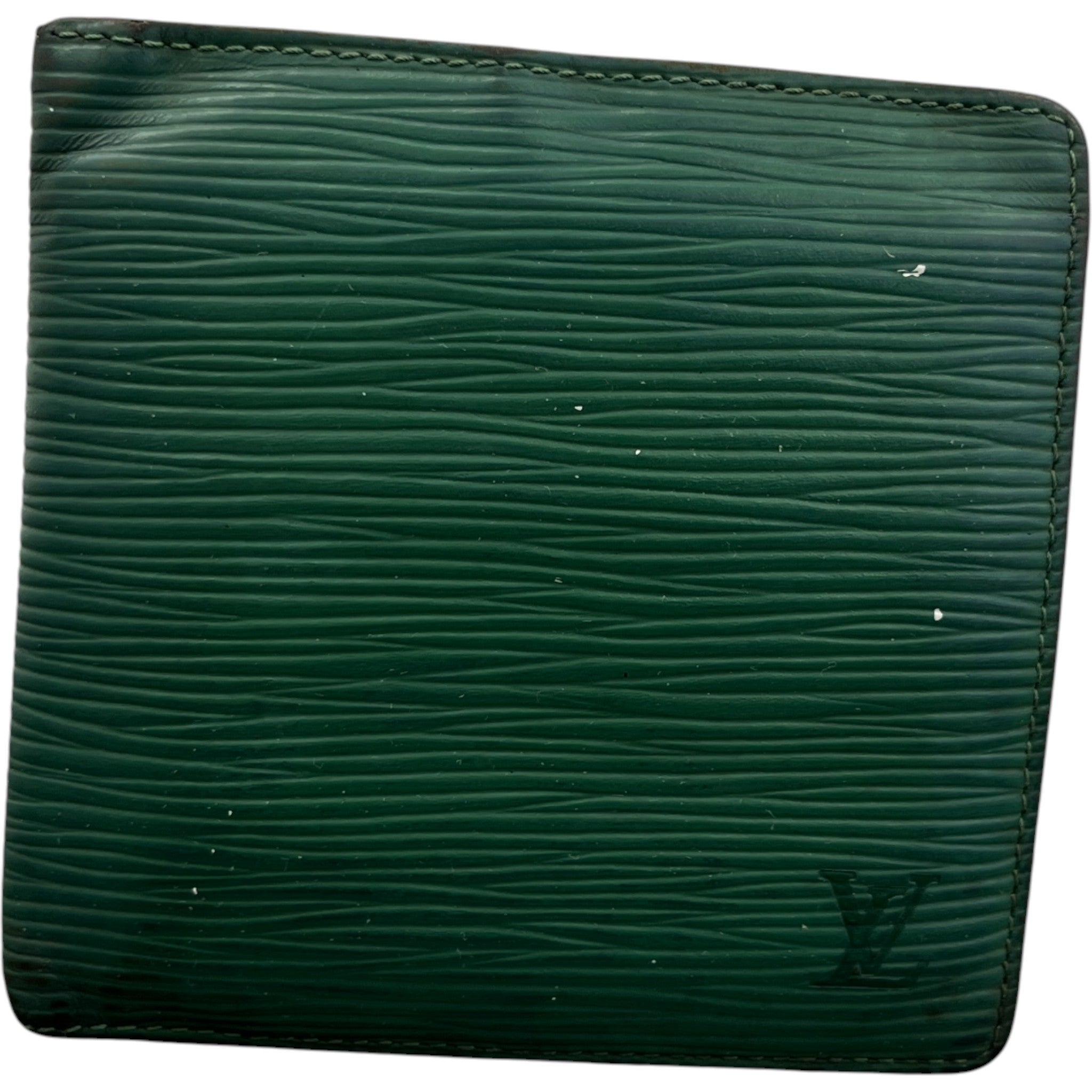 Men's Epi Leather Multiple Wallet Wallet Green
