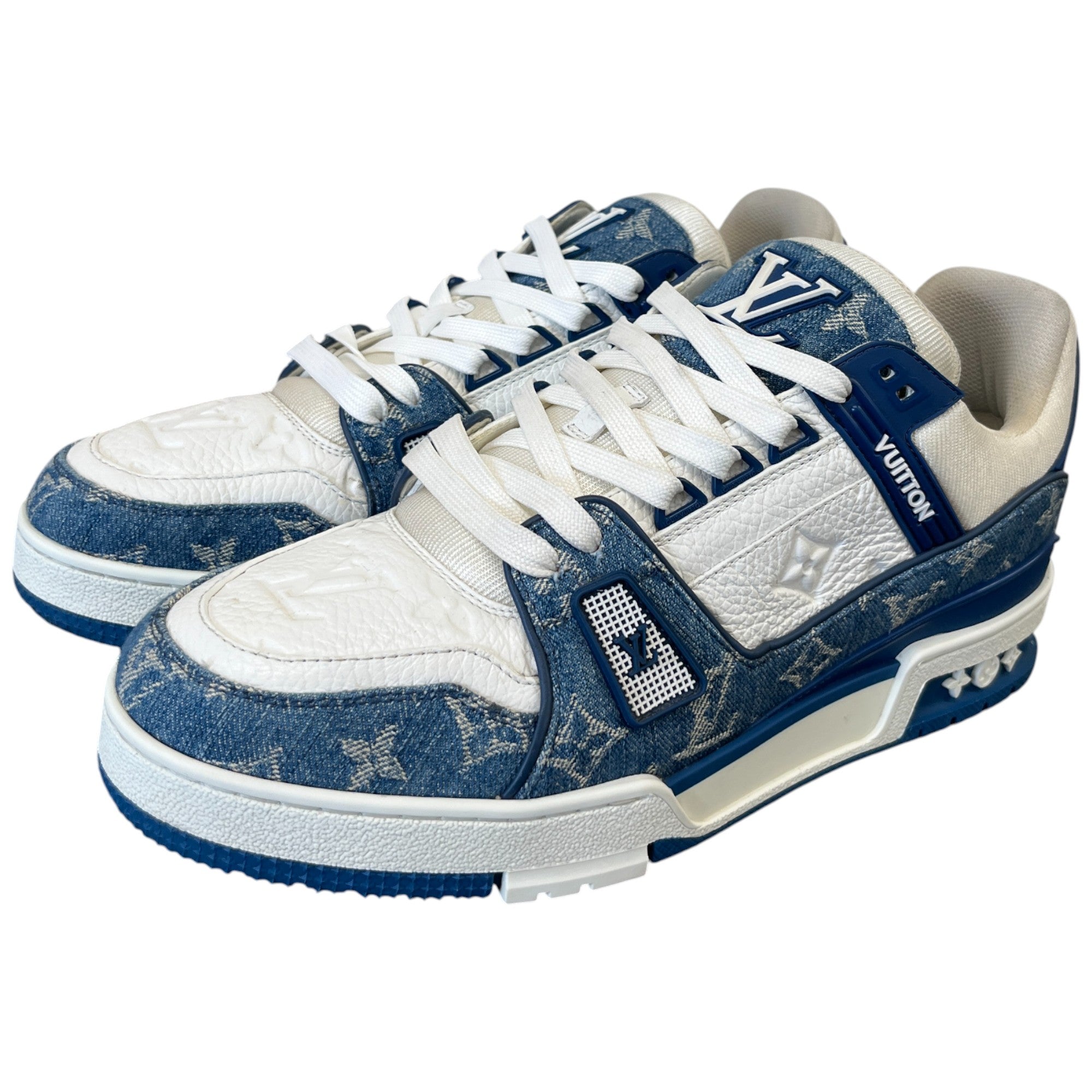 Men's Lv Trainer Low Trainers Blue Size EU 41 / UK 7