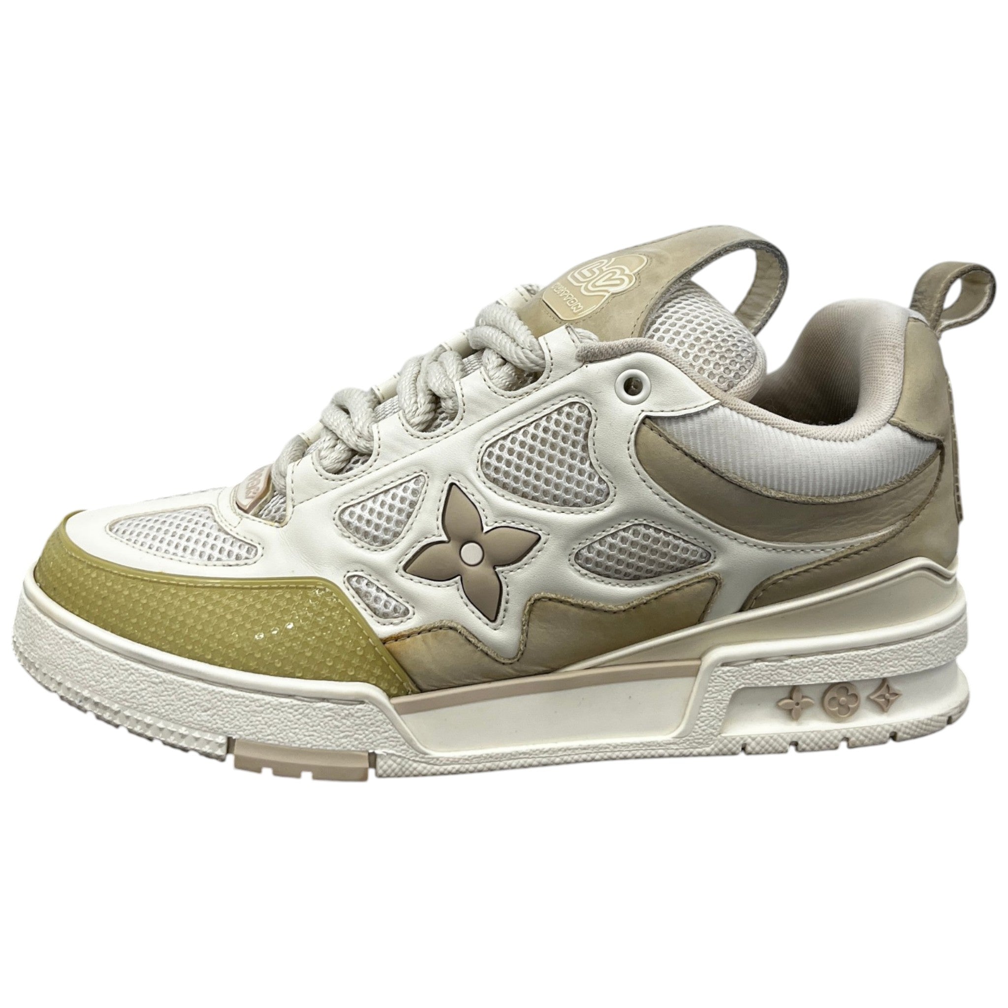 Men's Lv Skate Low Trainers Beige Size EU 41 / UK 7