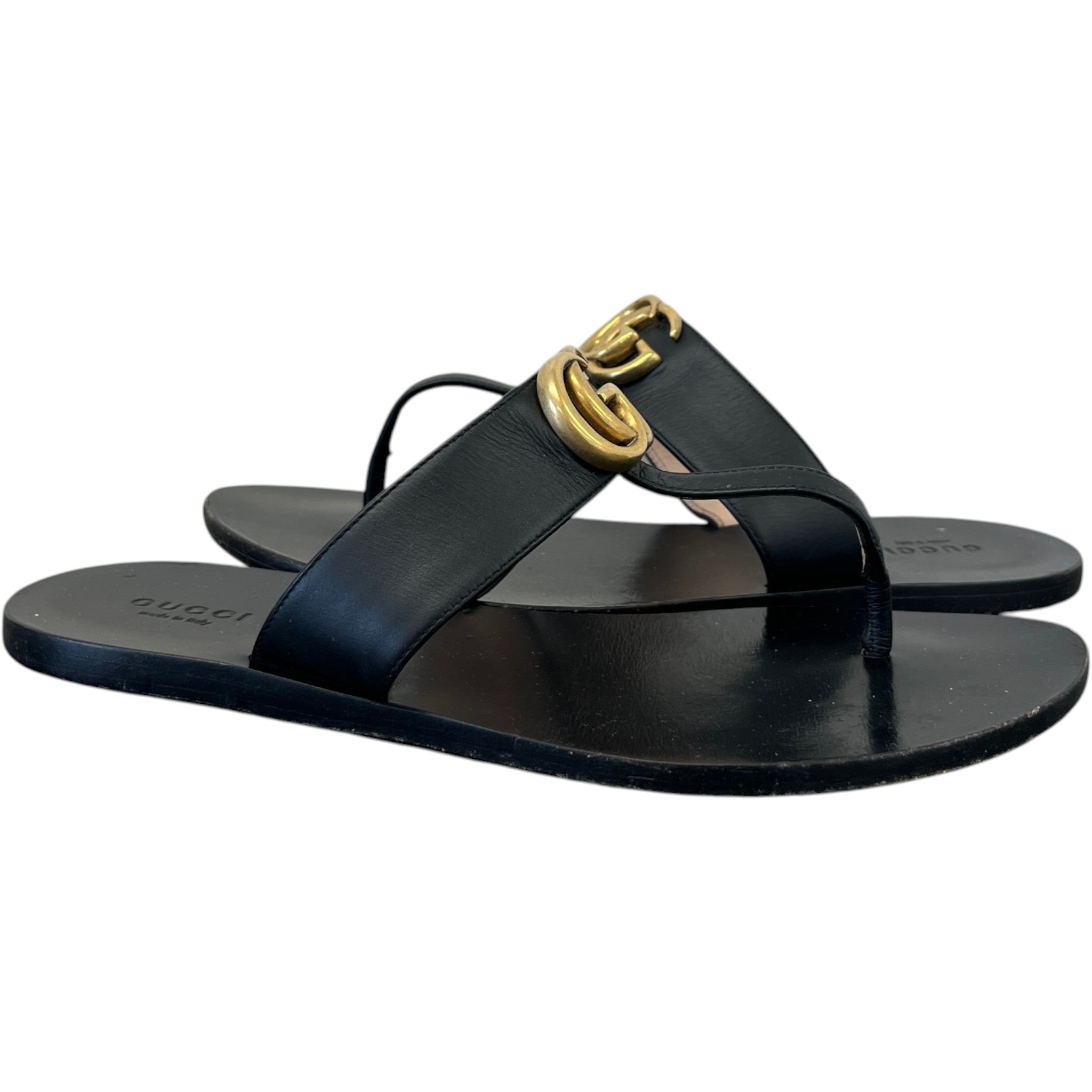 Women's Gg Marmont Sandals Black Size EU 38 / UK 5