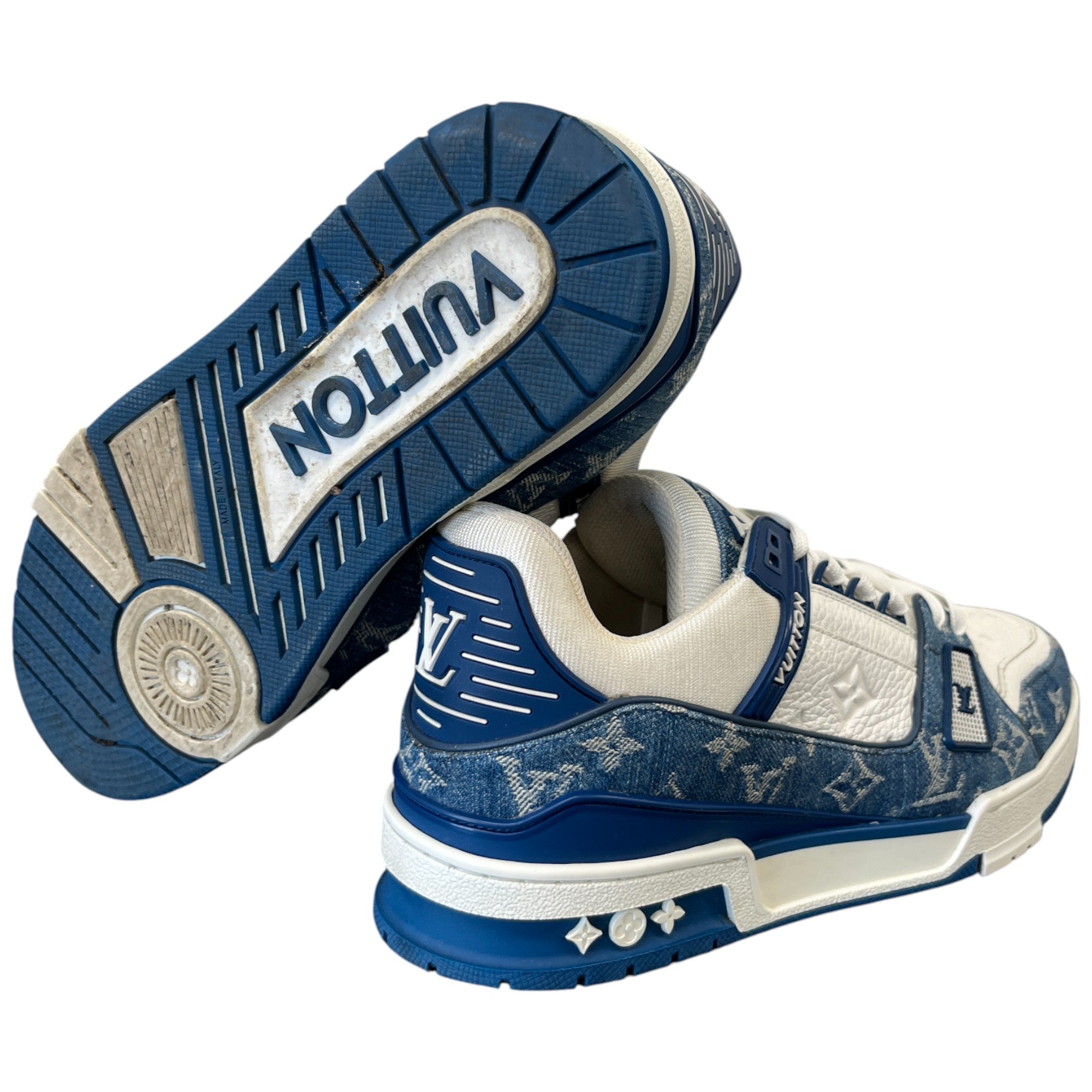 Men's Lv Trainer Low Trainers Blue Size EU 41 / UK 7