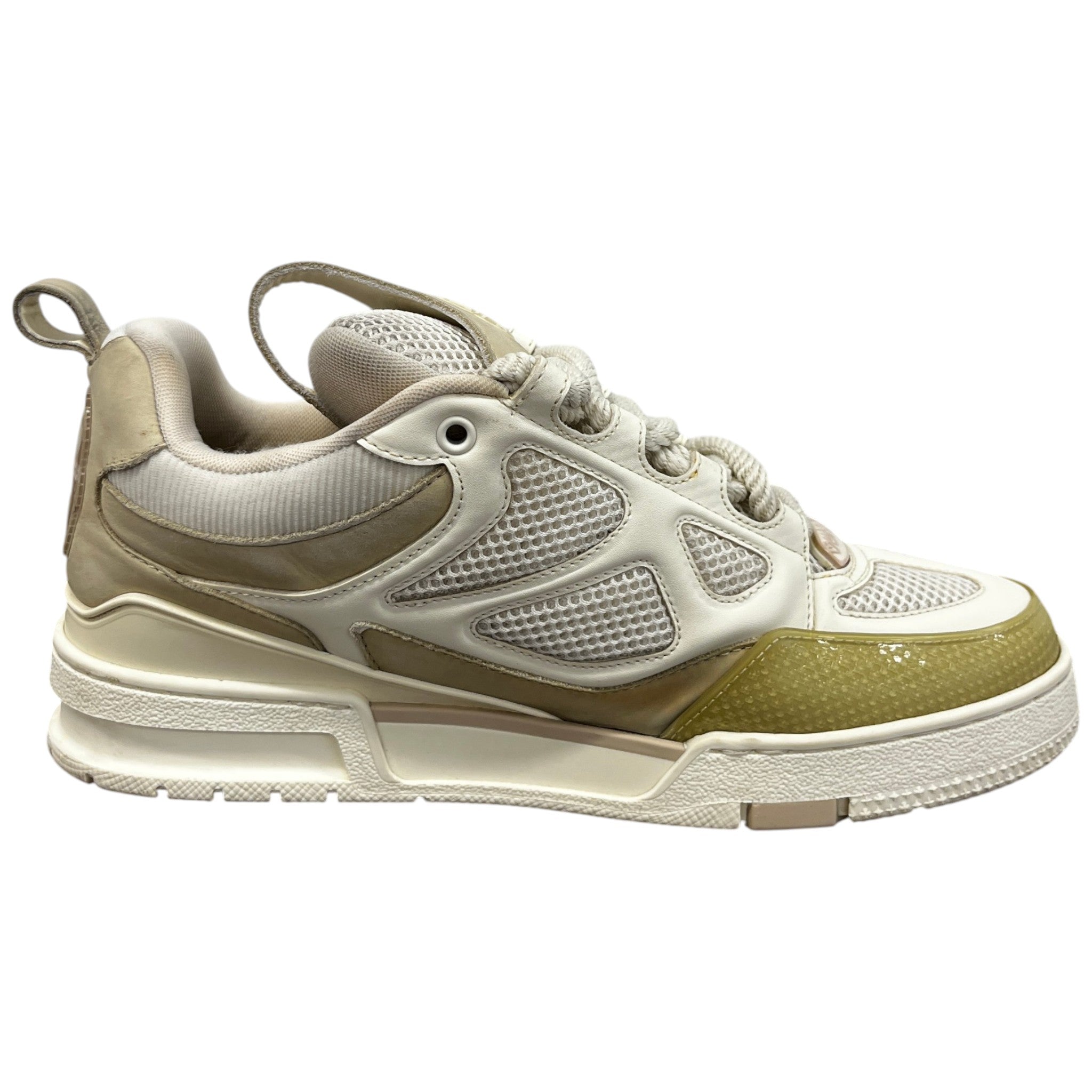 Men's Lv Skate Low Trainers Beige Size EU 41 / UK 7