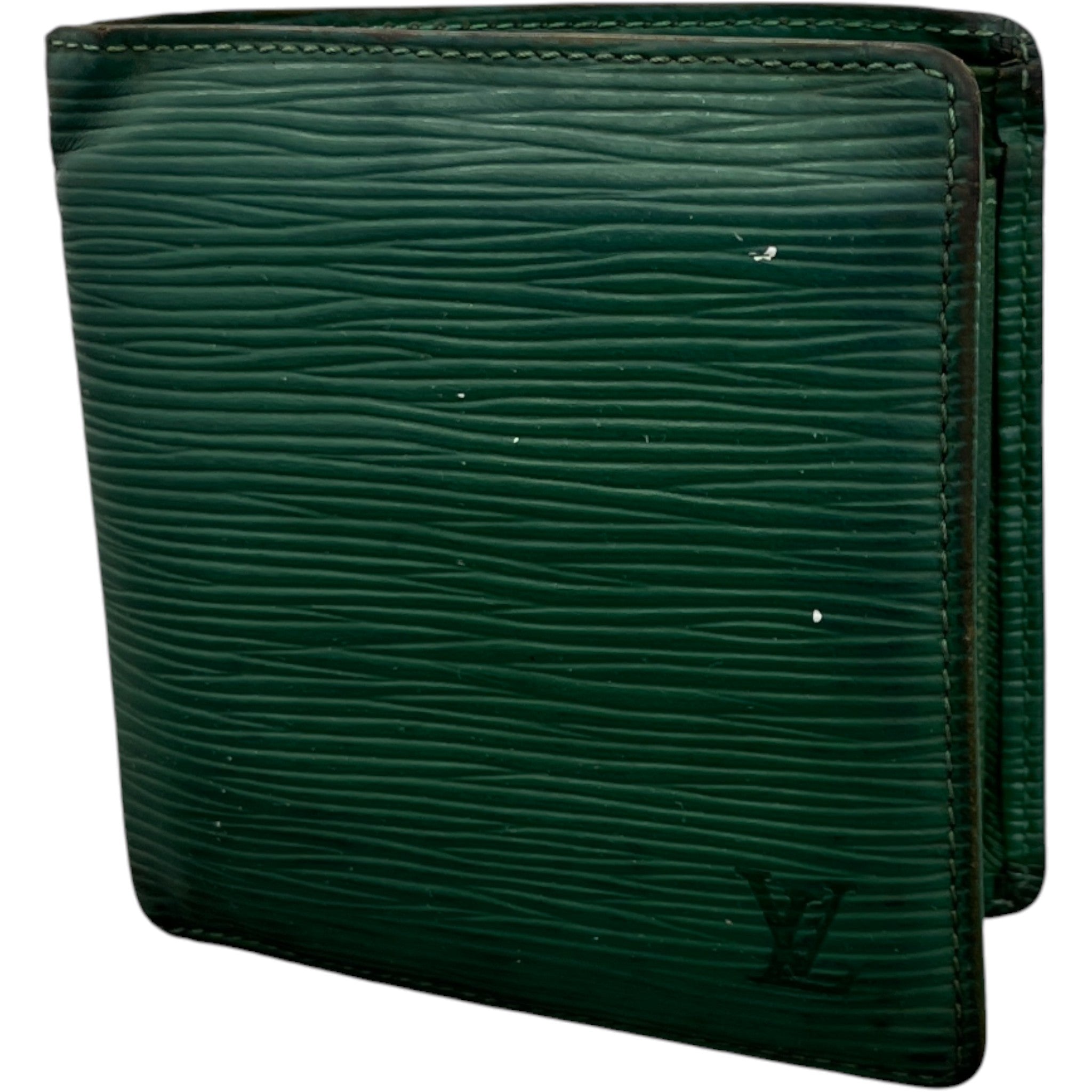 Men's Epi Leather Multiple Wallet Wallet Green