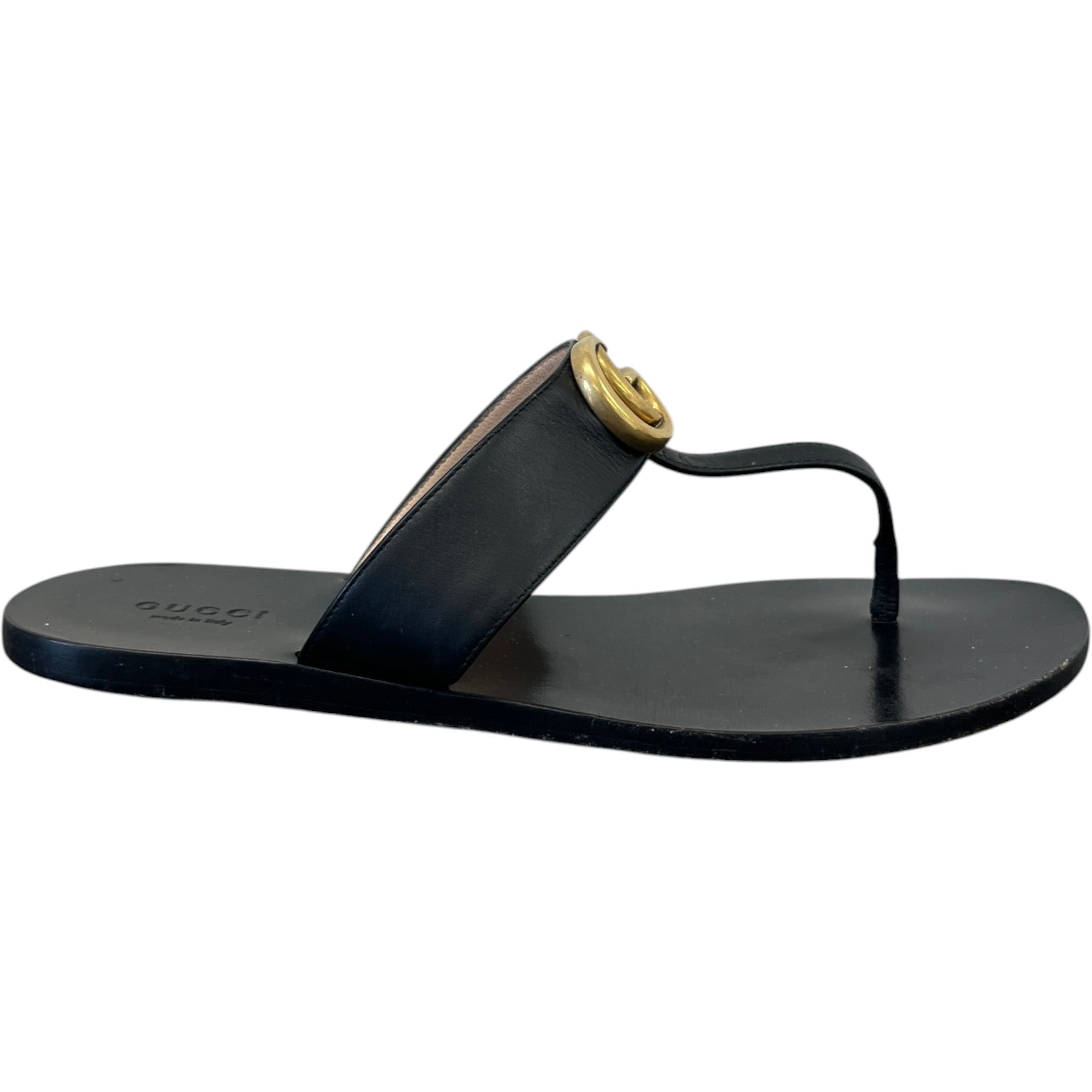 Women's Gg Marmont Sandals Black Size EU 38 / UK 5