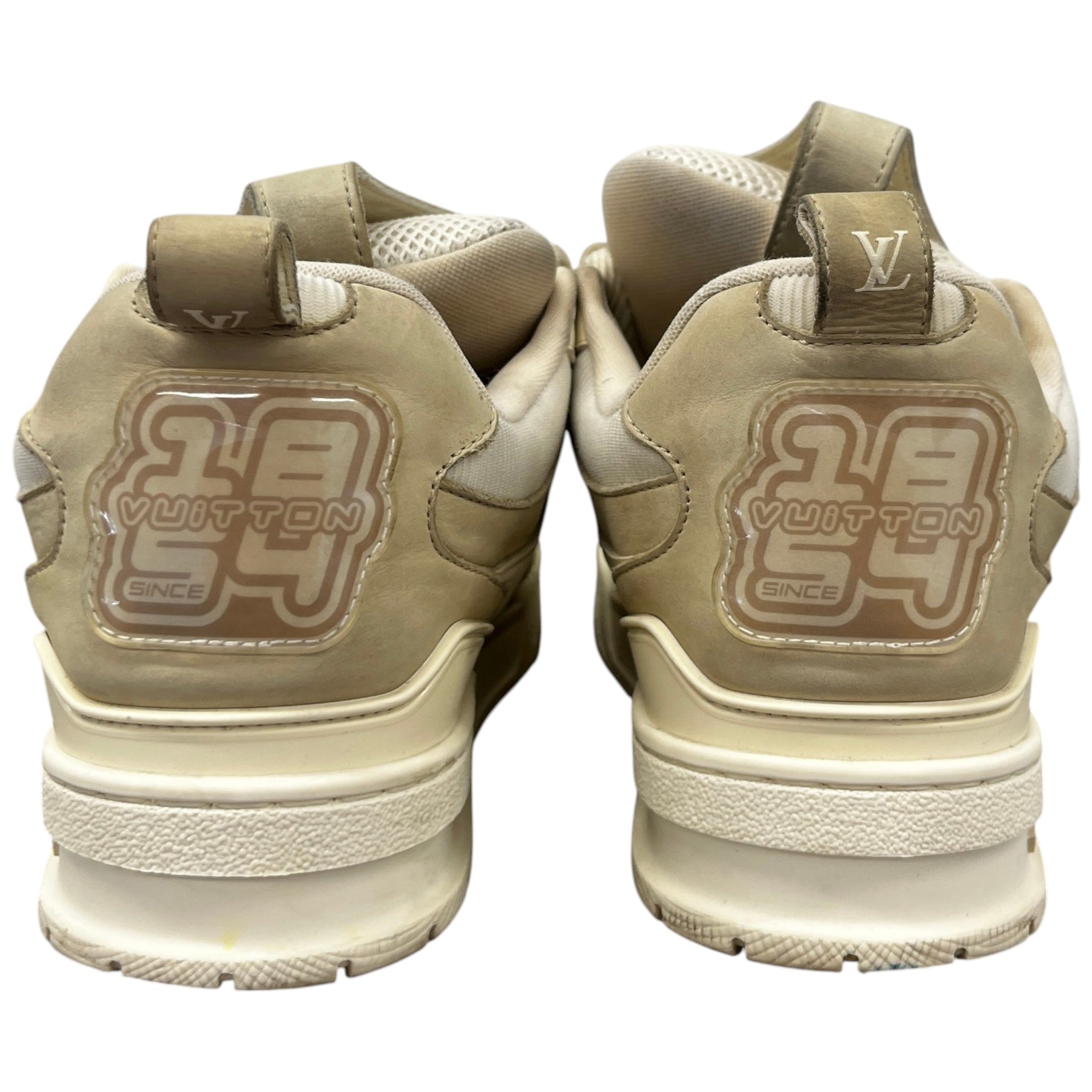 Men's Lv Skate Low Trainers Beige Size EU 41 / UK 7