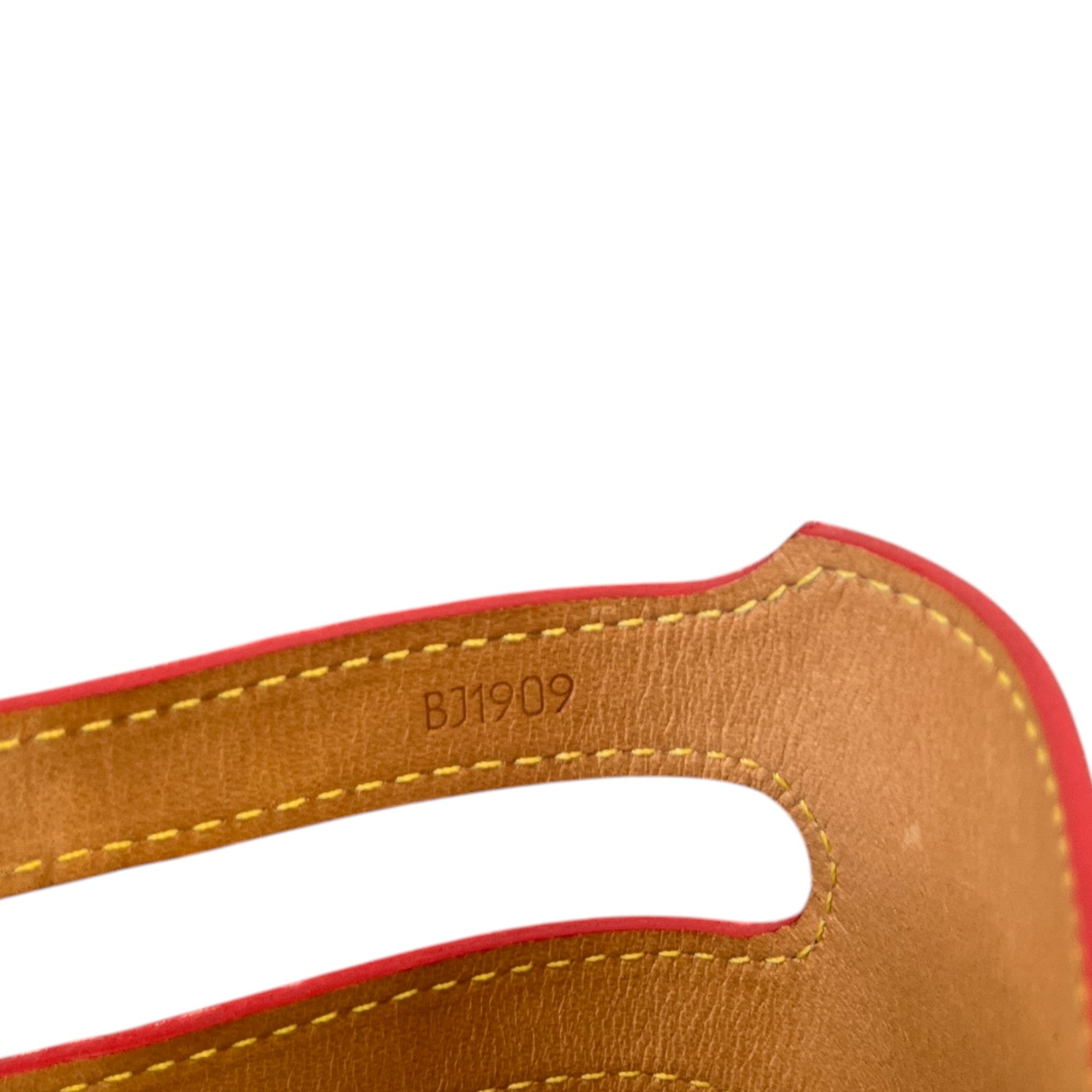 Women's Vernis Leather Bracelet Red