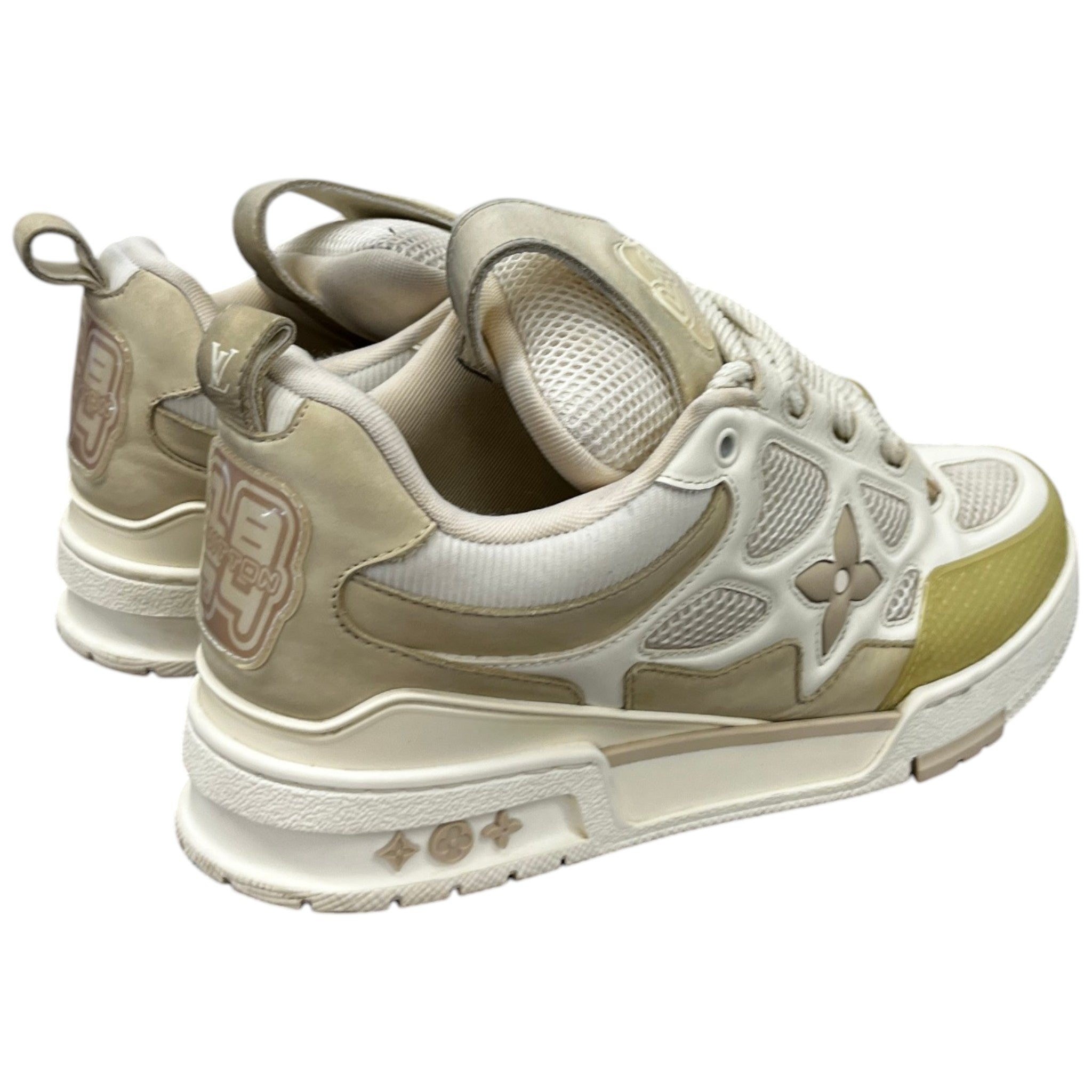 Men's Lv Skate Low Trainers Beige Size EU 41 / UK 7