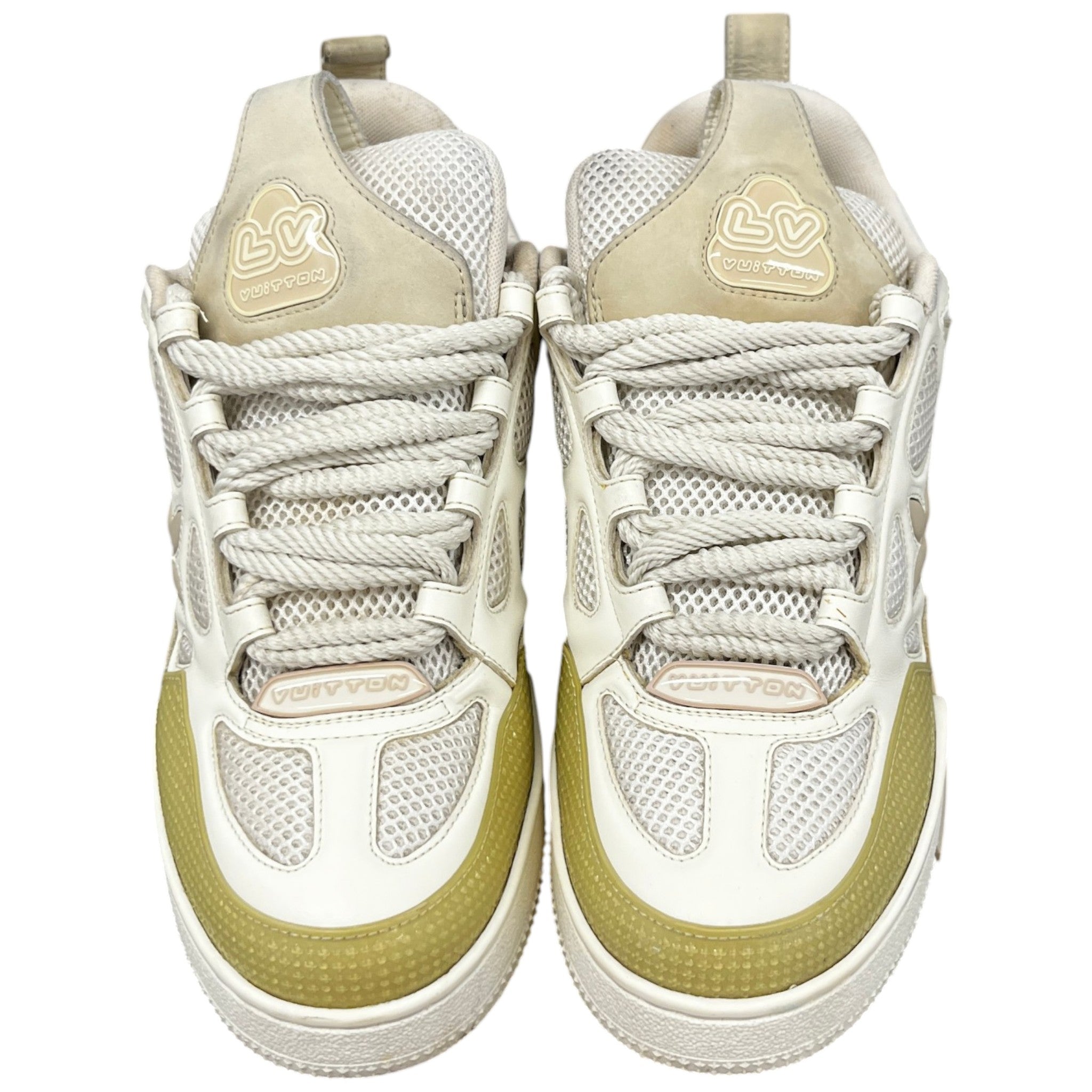 Men's Lv Skate Low Trainers Beige Size EU 41 / UK 7