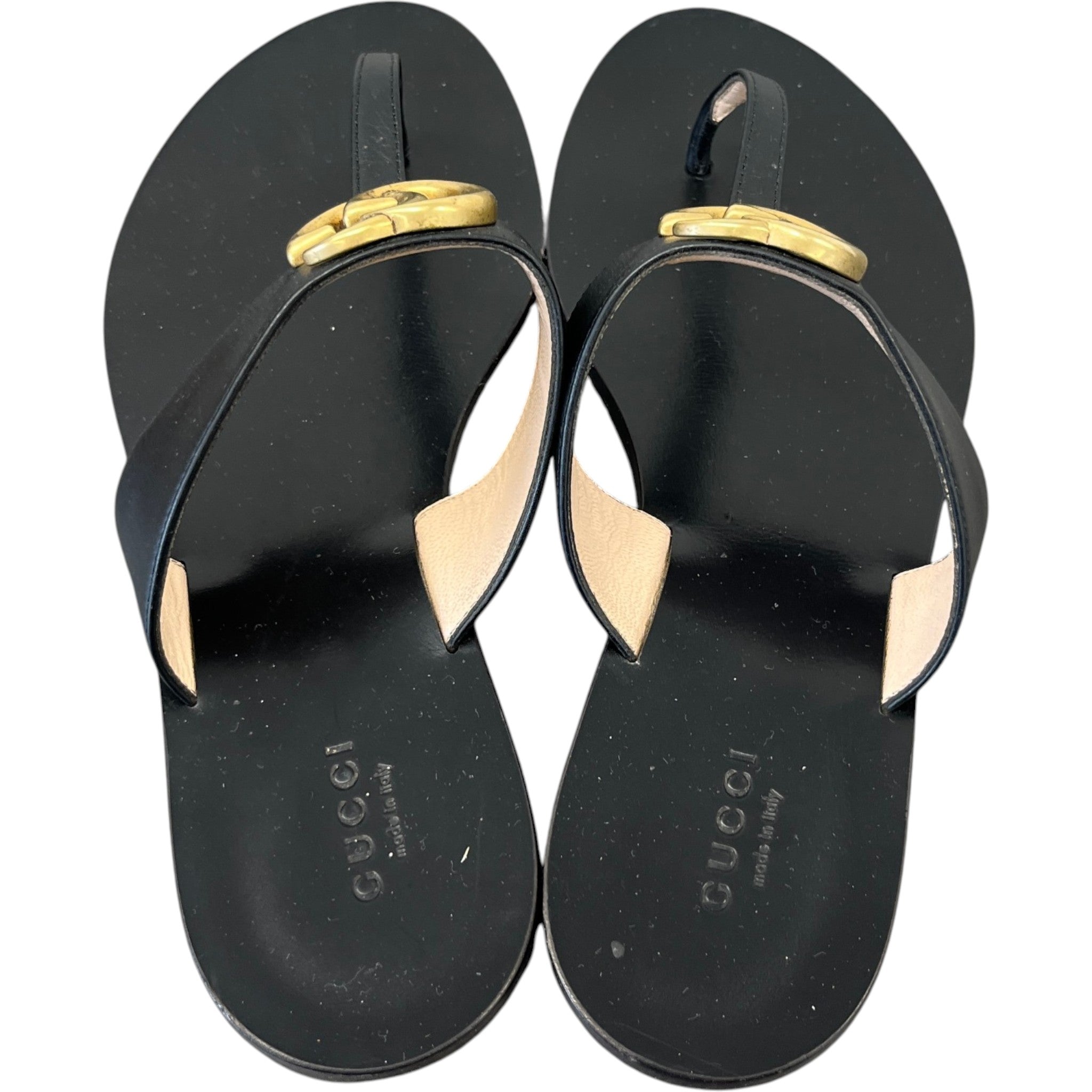 Women's Gg Marmont Sandals Black Size EU 38 / UK 5