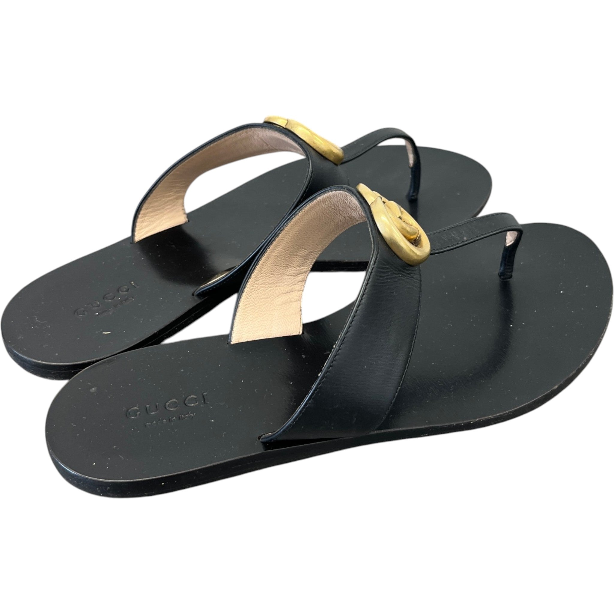 Women's Gg Marmont Sandals Black Size EU 38 / UK 5