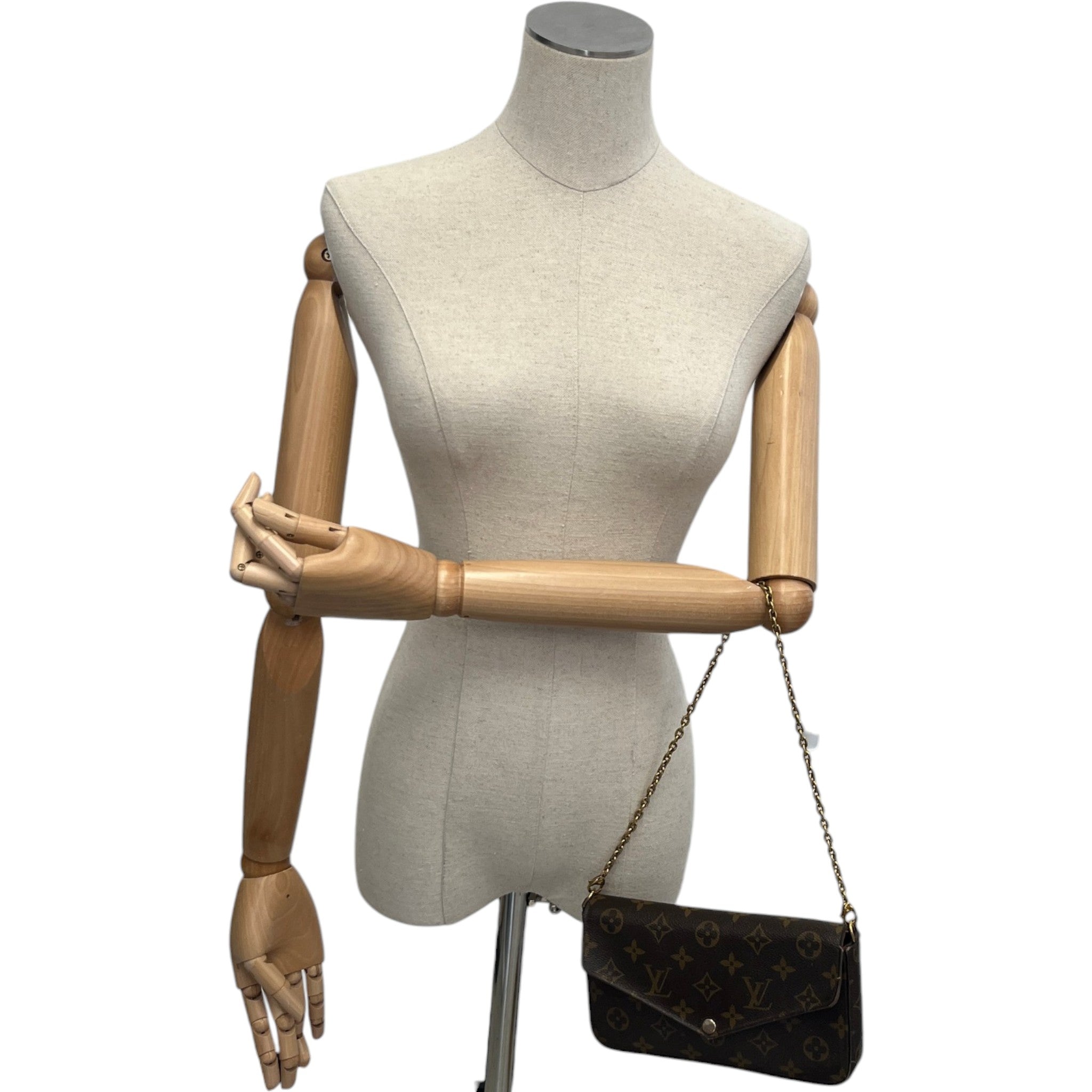 Women's Monogram Félicie Pochette Bag Brown