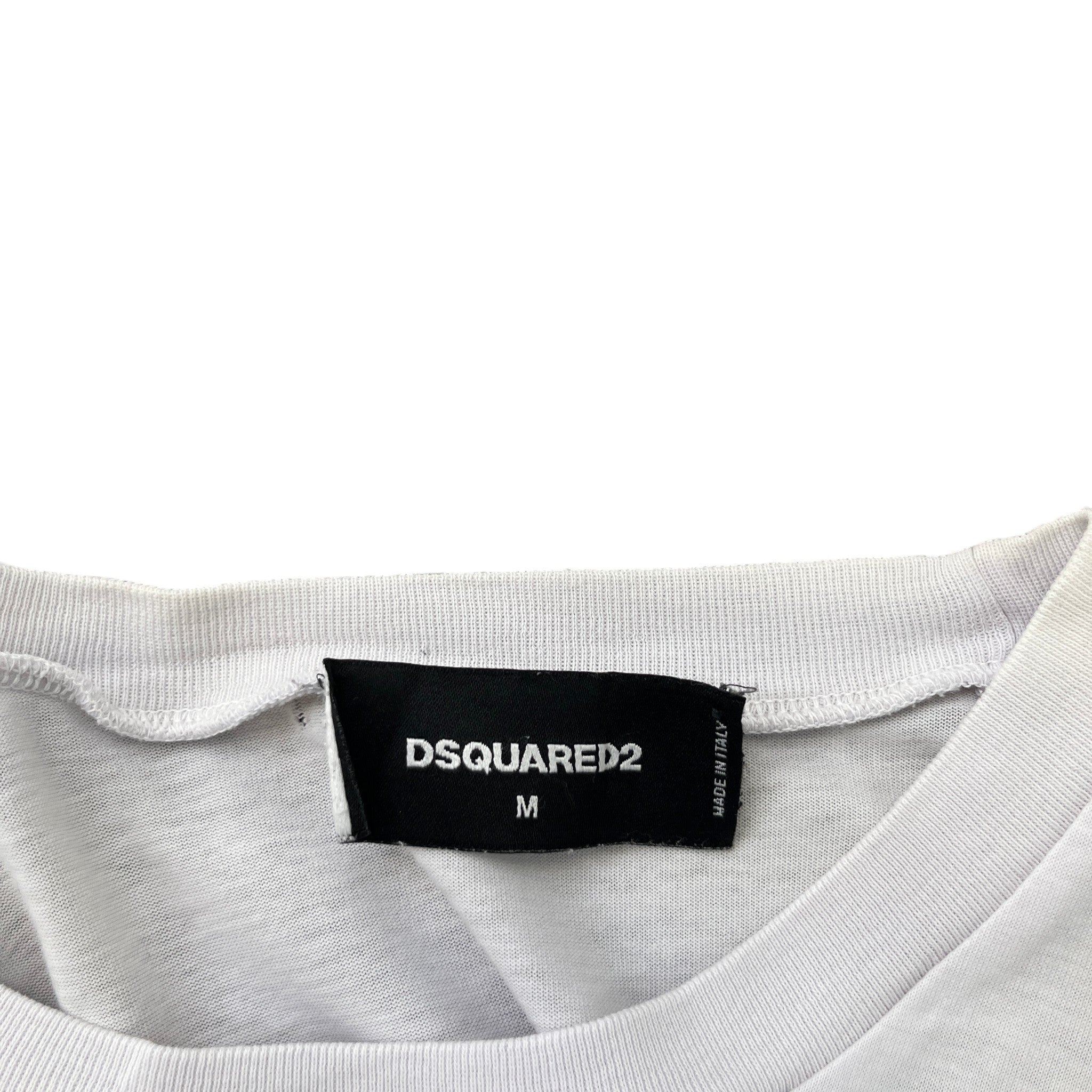 Men's Embossed Logo T-Shirt White Size M