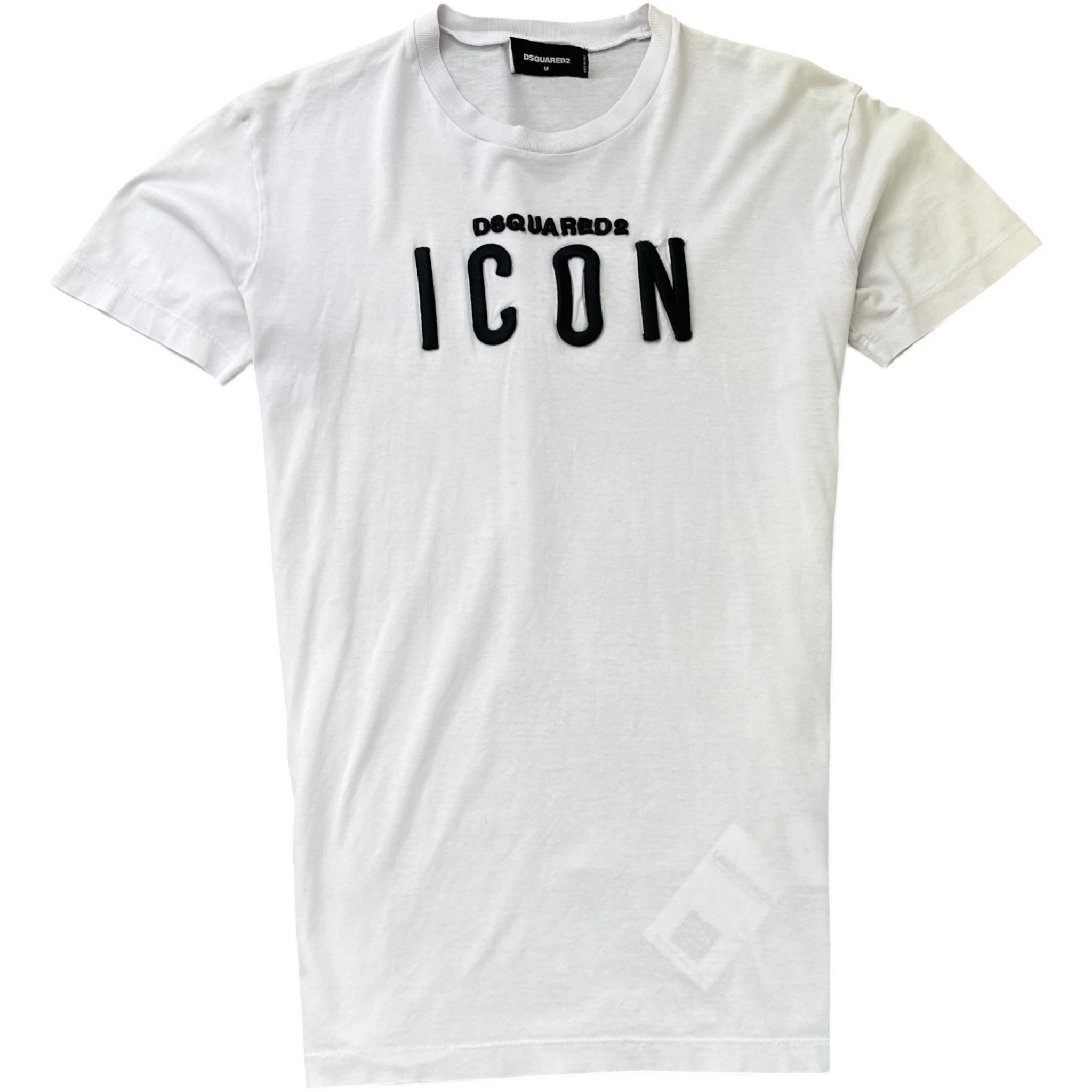 Men's Embossed Logo T-Shirt White Size M