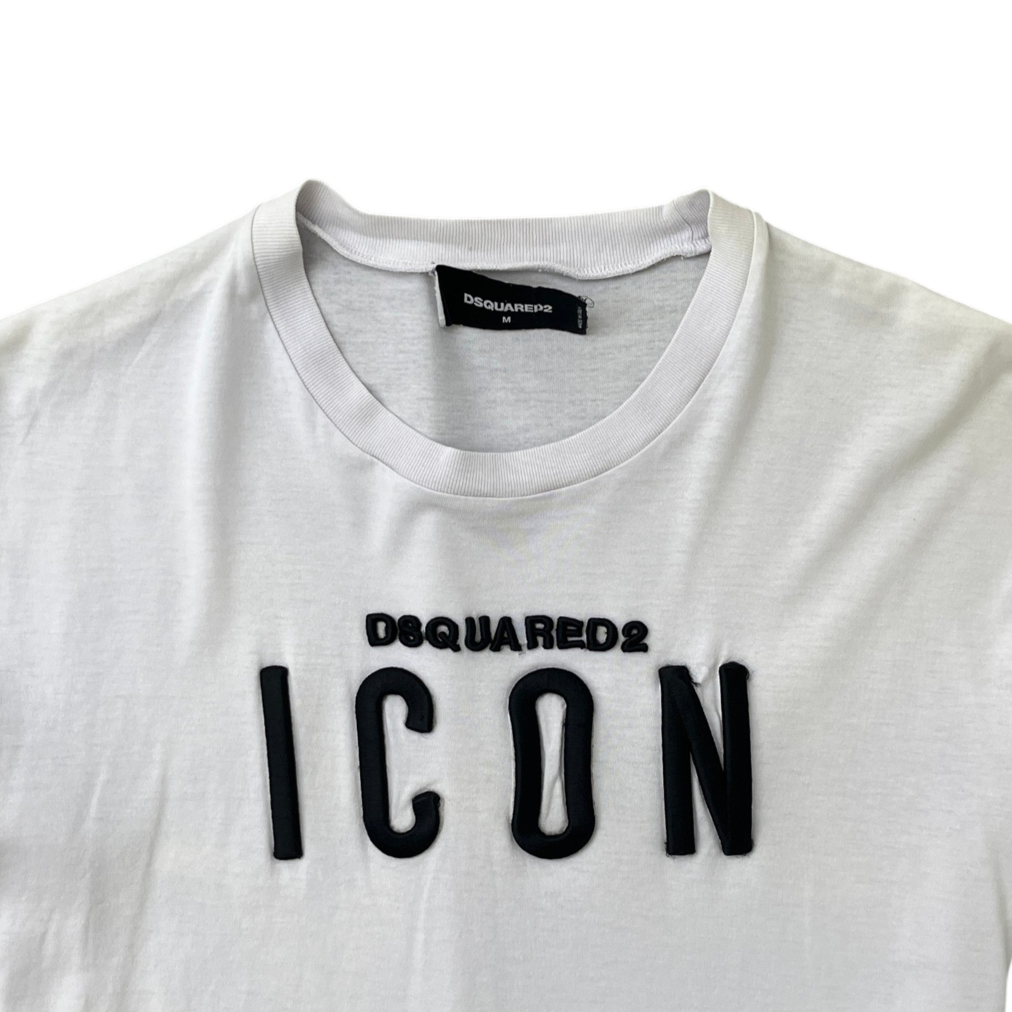 Men's Embossed Logo T-Shirt White Size M