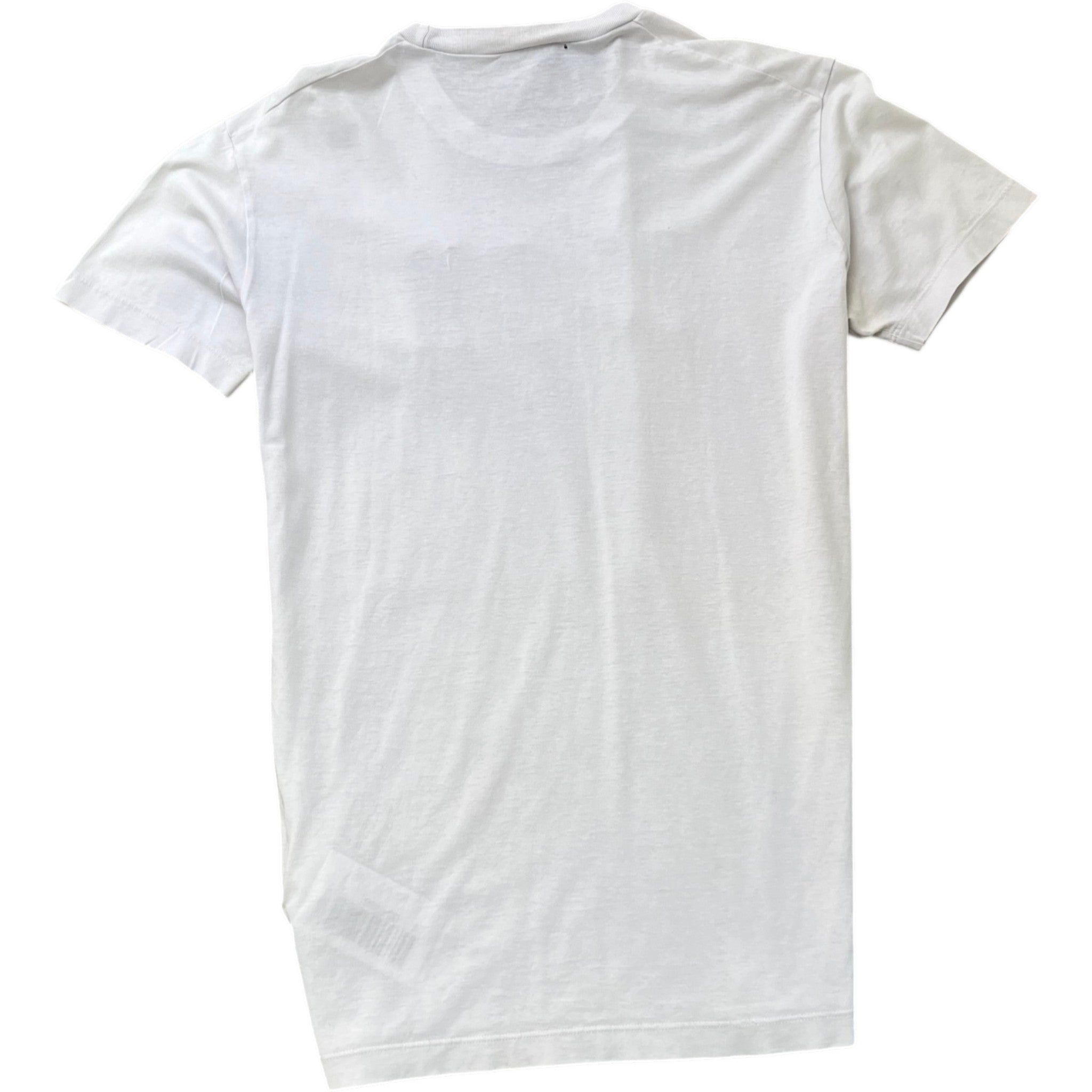 Men's Embossed Logo T-Shirt White Size M