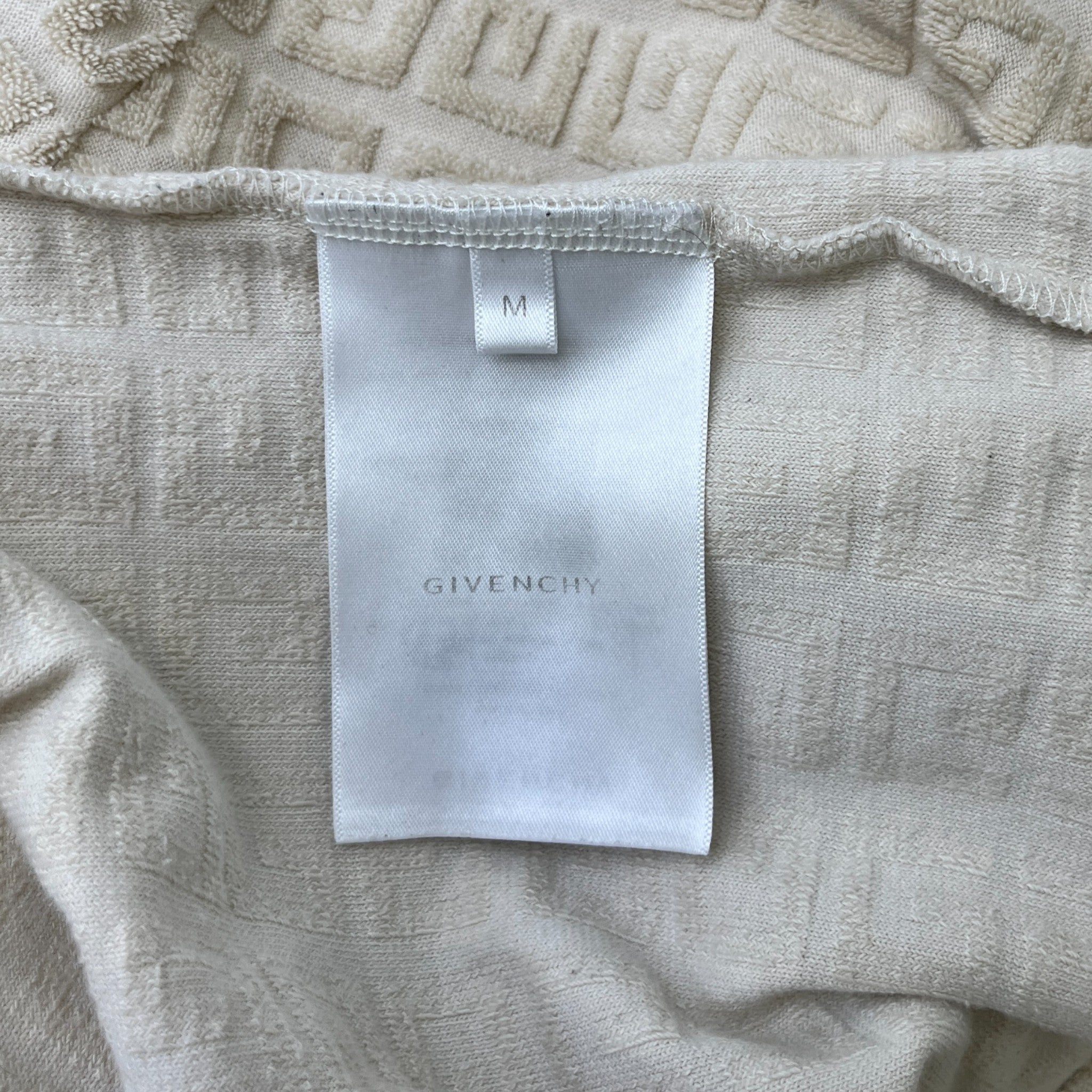 Men's 4G Embroidered Logo T-Shirt Beige Size M