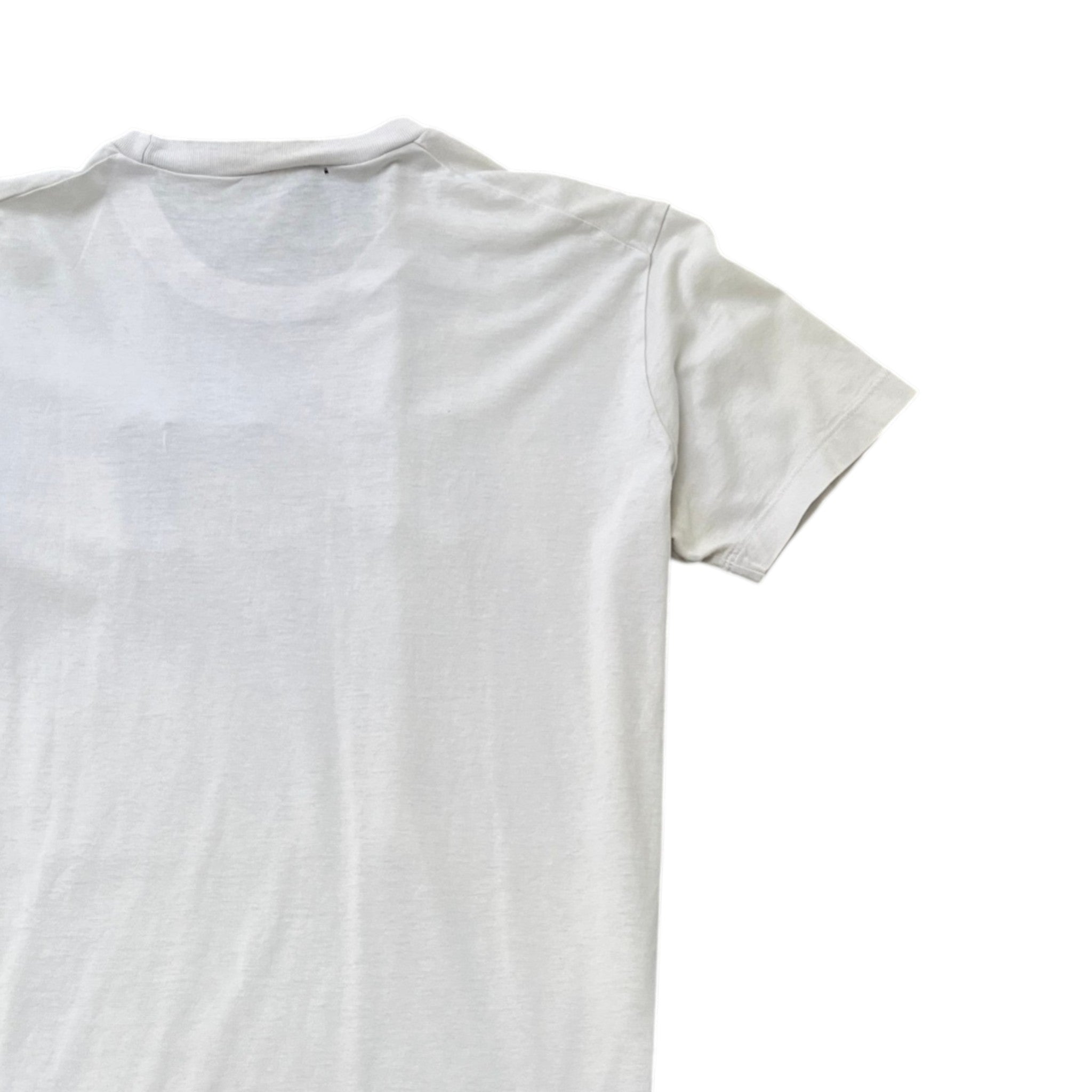 Men's Embossed Logo T-Shirt White Size M