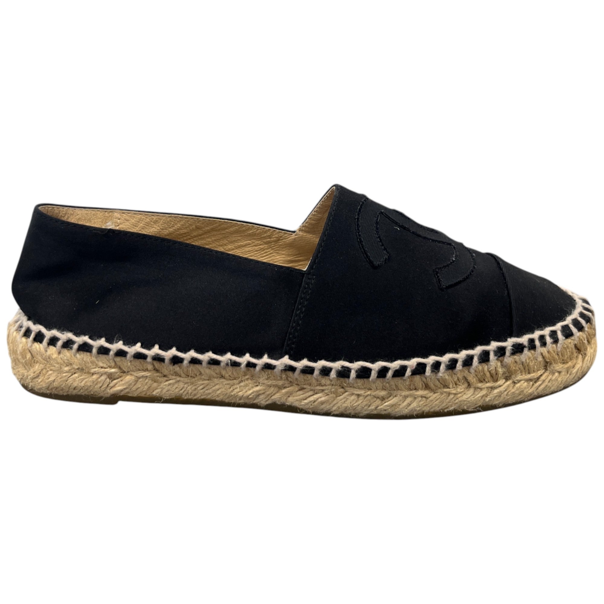 Women's Cc Logo Espadrilles Black Size EU 35 / UK 2