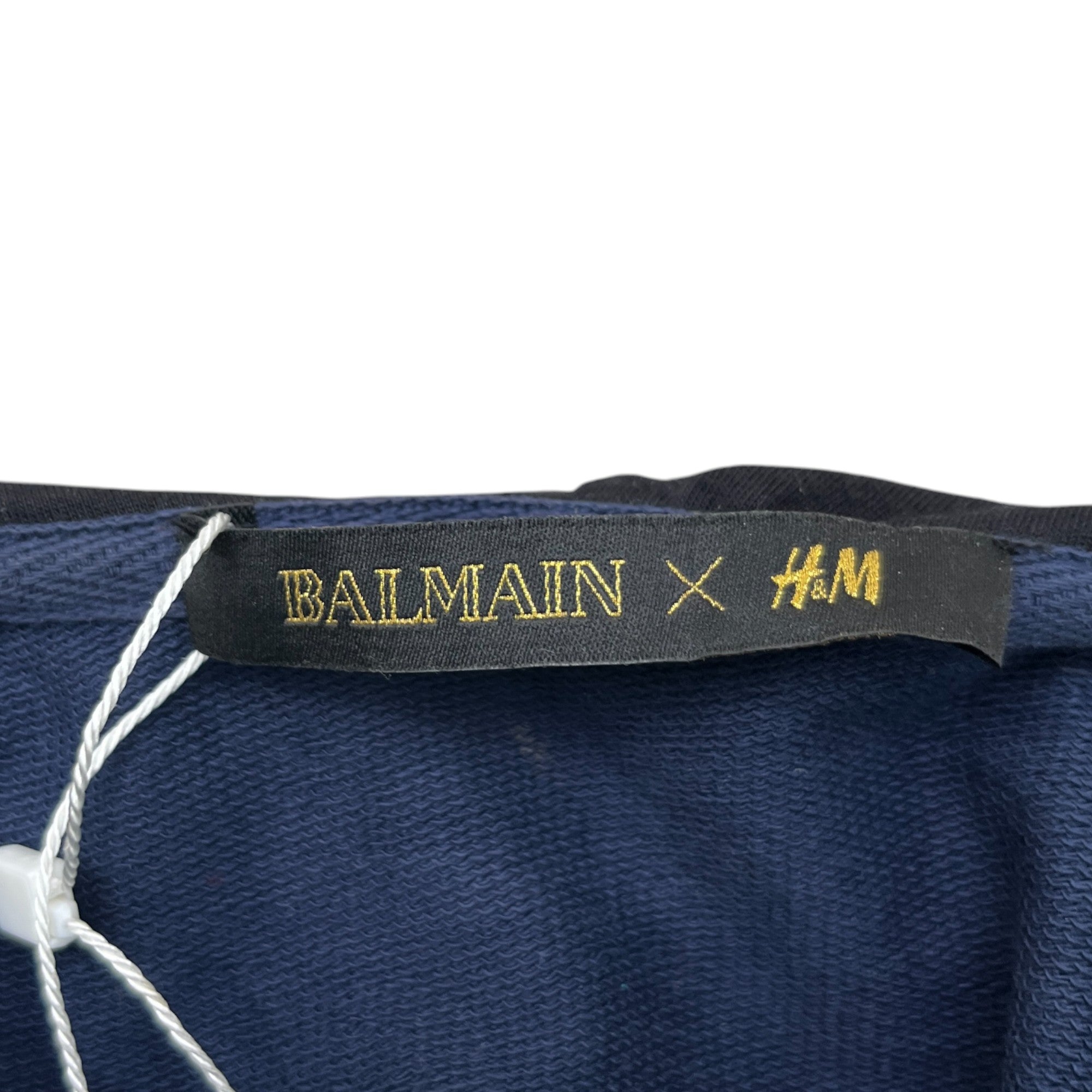 Men's Logo Print Hoodie Navy Size S