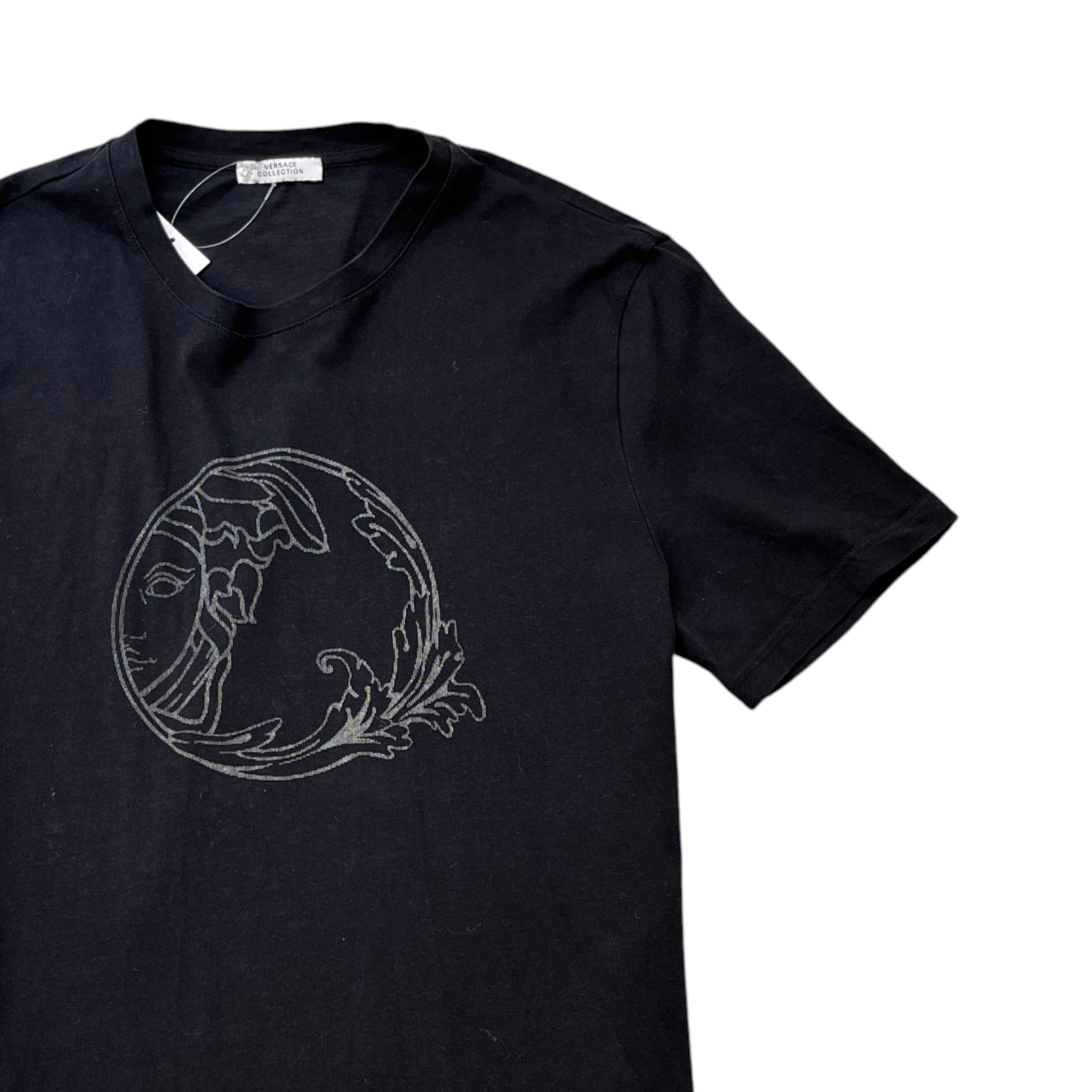 Men's Medusa Print T-Shirt Black Size XL