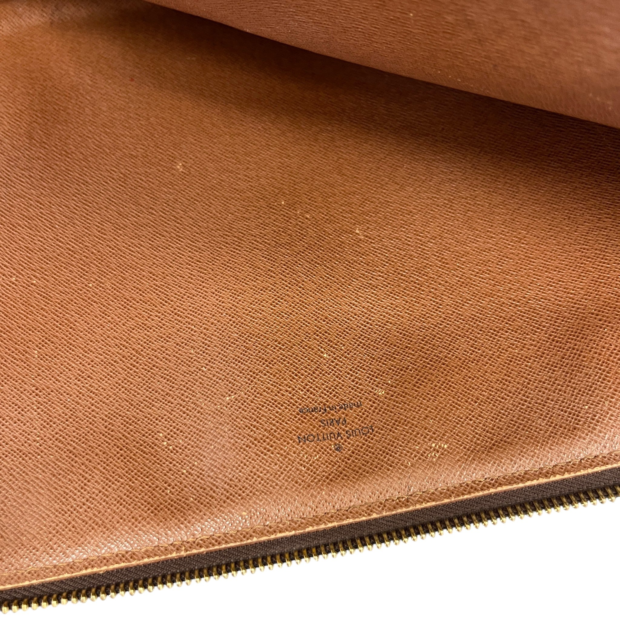 Women's Monogram Laptop Case Pouch Brown