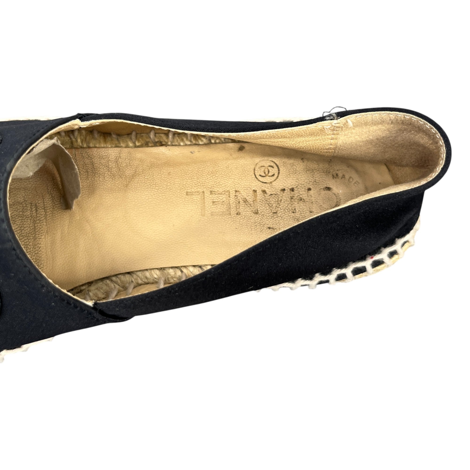 Women's Cc Logo Espadrilles Black Size EU 35 / UK 2