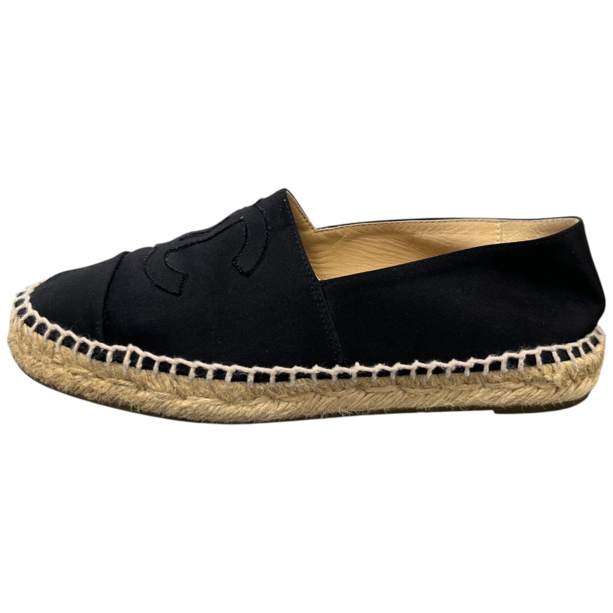 Women's Cc Logo Espadrilles Black Size EU 35 / UK 2