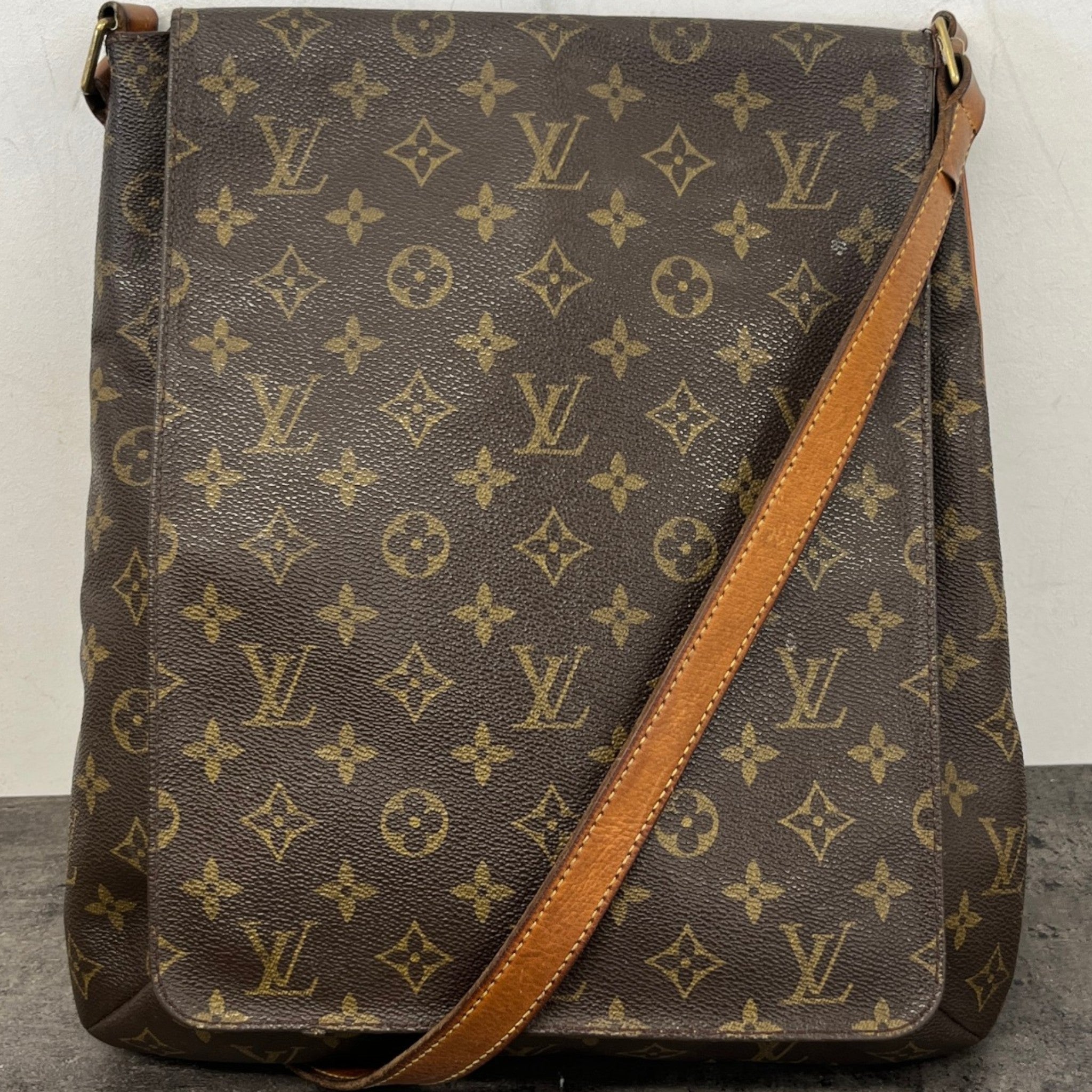 Women's Musette Messenger Bag Brown